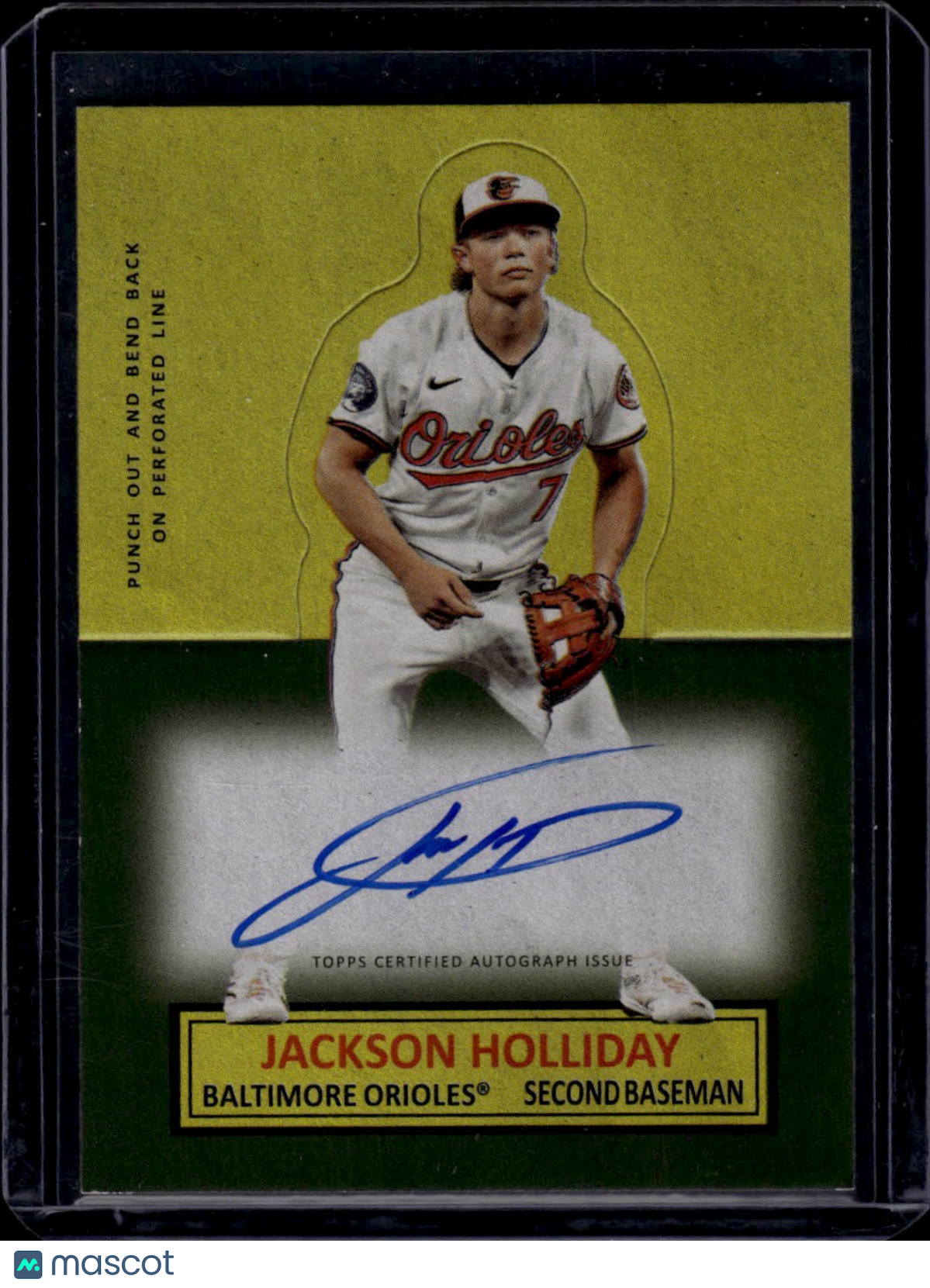 2025 Topps Archives Baseball Jackson Holliday 1964 Stand-Ups Autograph On Card