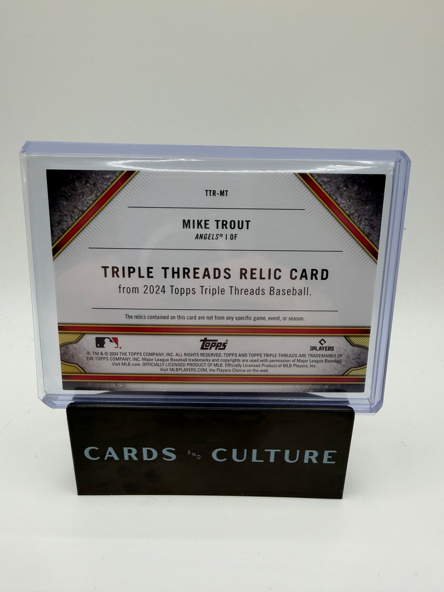2024 Topps Triple Threads Mike Trout War Monger /35 Relic