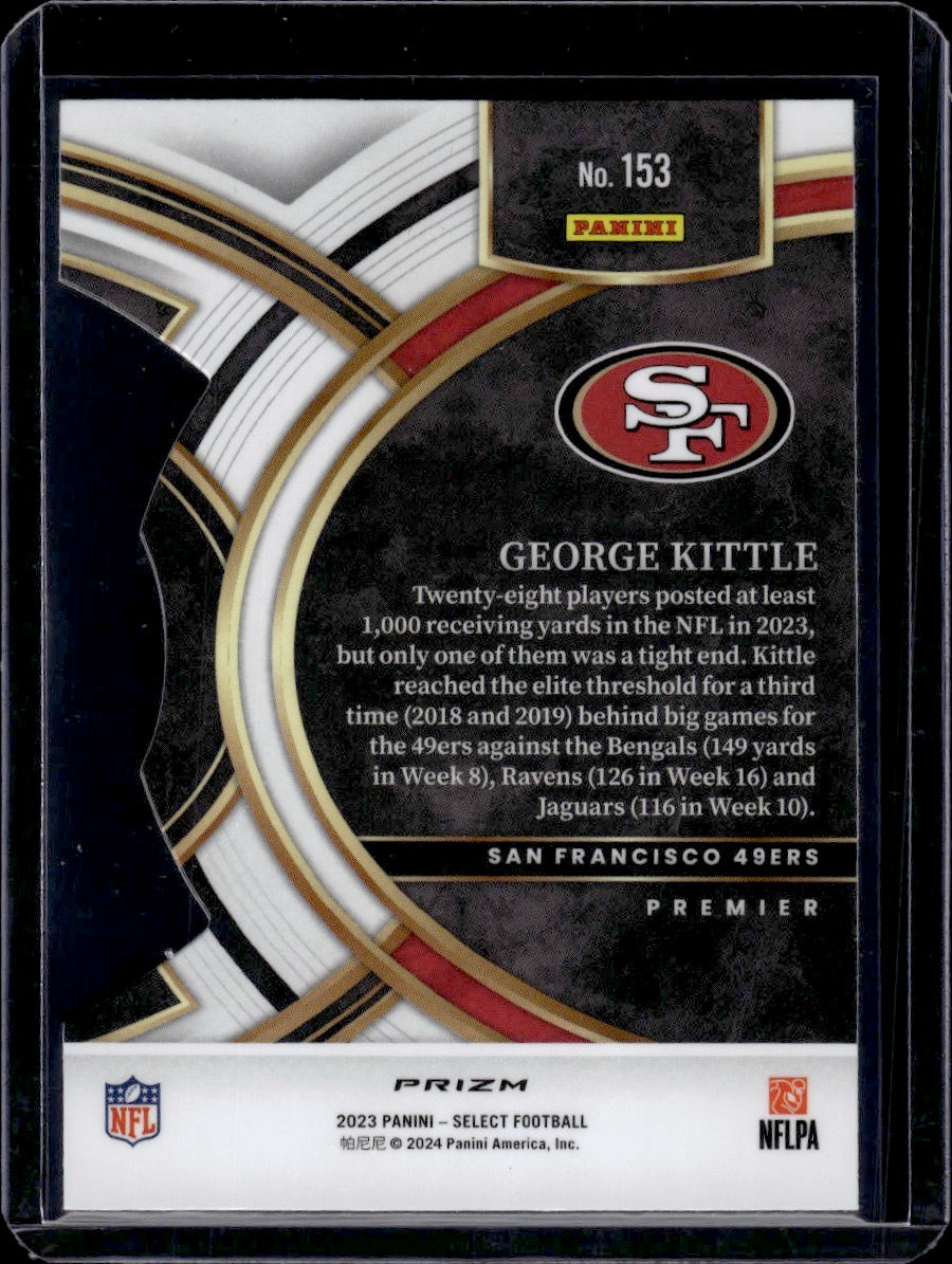 2024 Panini Select George Kittle Zebra Die Cut SSP
