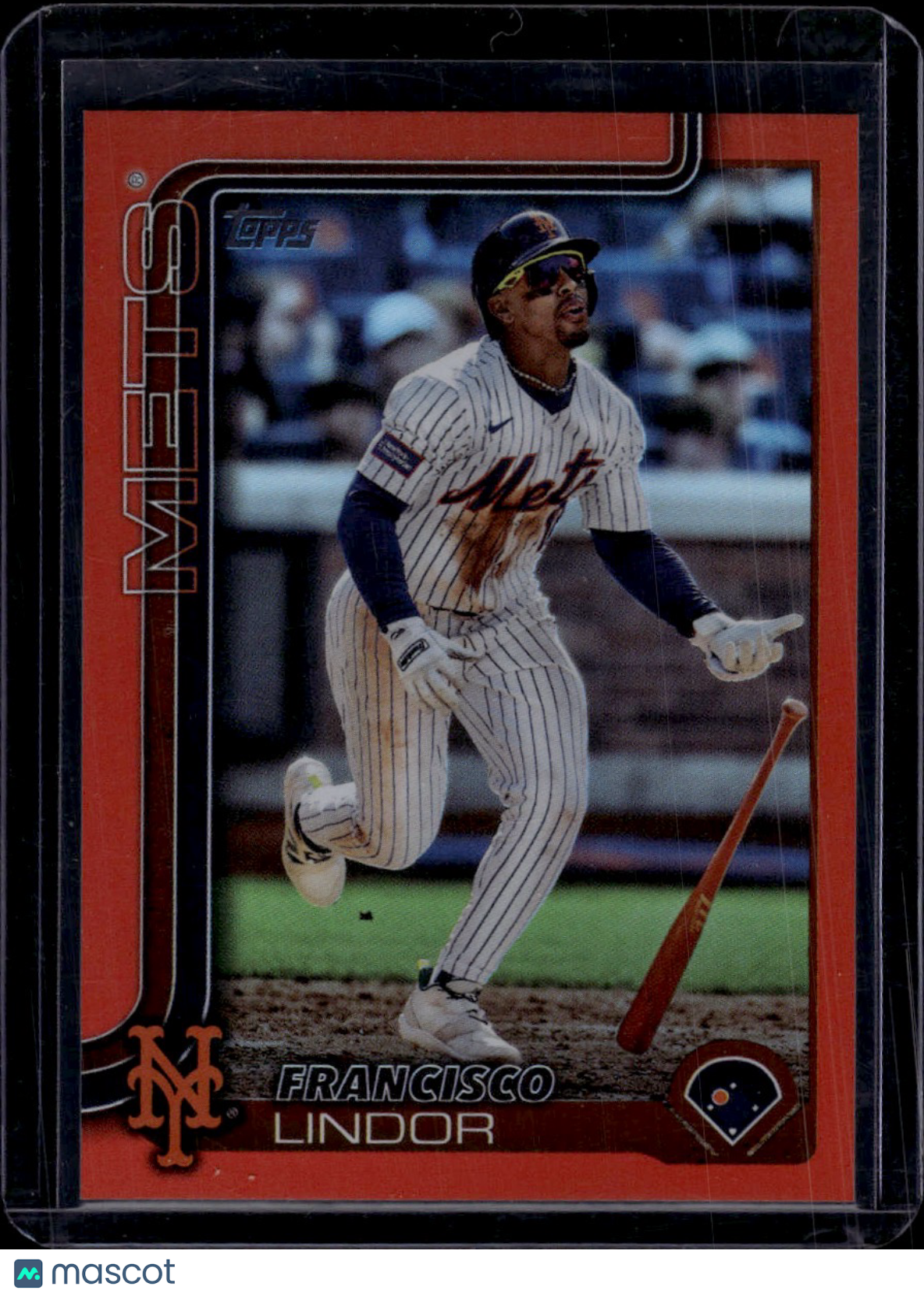 2025 Topps Series One Francisco Lindor Orange /25