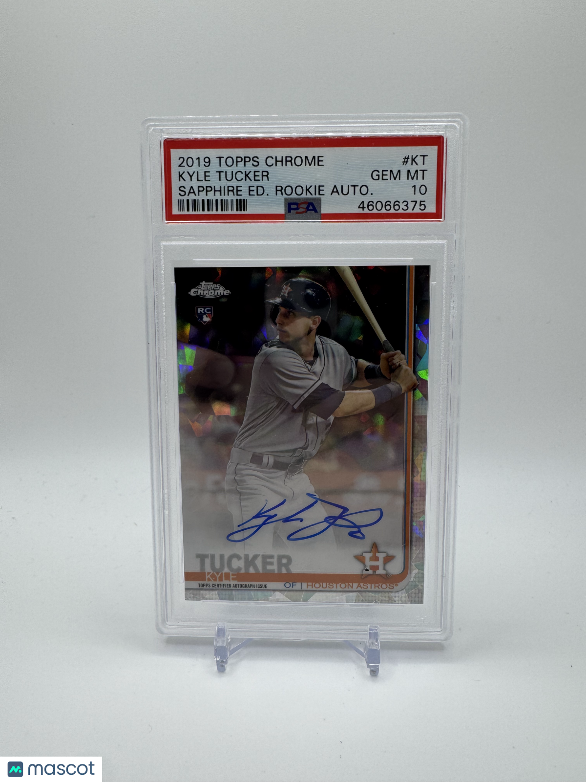 2019 Topps Chrome Sapphire Edition Kyle Tucker Rookie Autograph PSA 10
