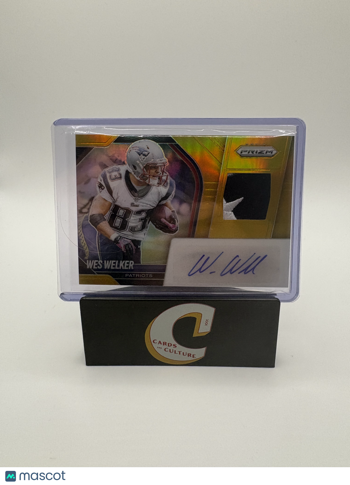 2025 Panini Prizm Wes Welker Gold 03/10 Patch Auto RARE