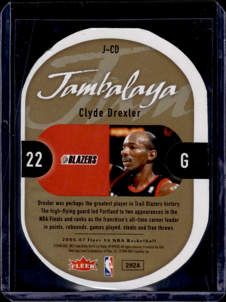2006 Fleer E-X Jambalaya Clyde Drexler