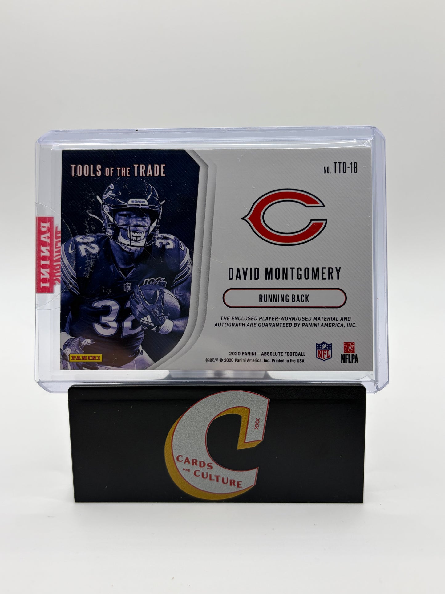 2020 Panini Absolute Tools of the Trade David Montgomery Patch Auto /25