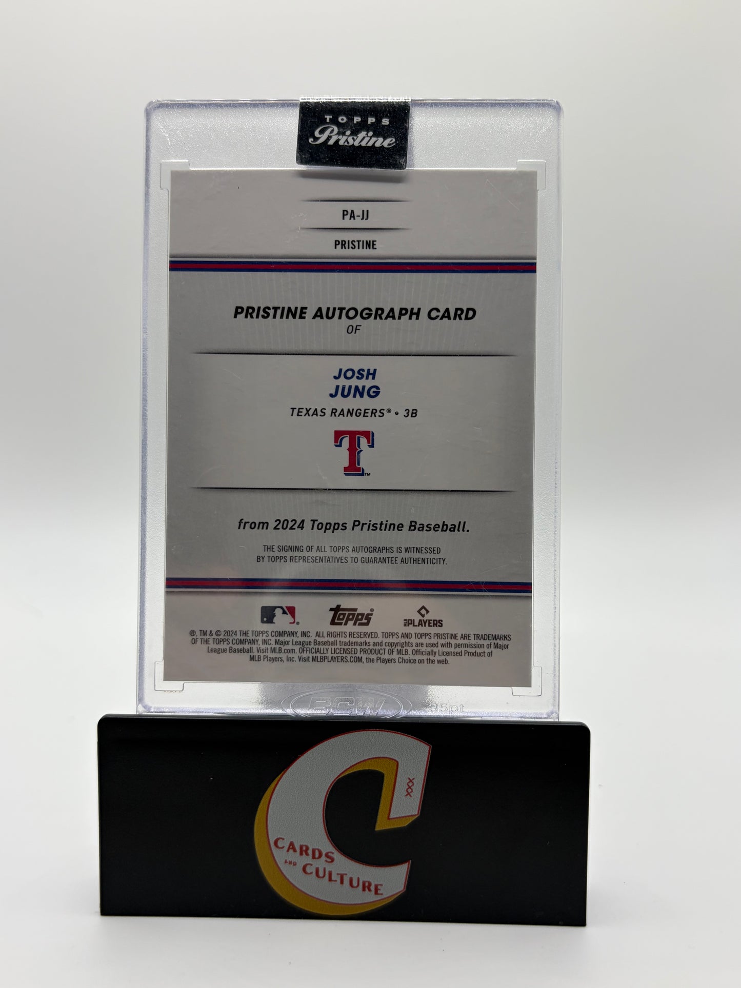 2024 Topps Pristine Baseball Josh Jung Gold Auto /50