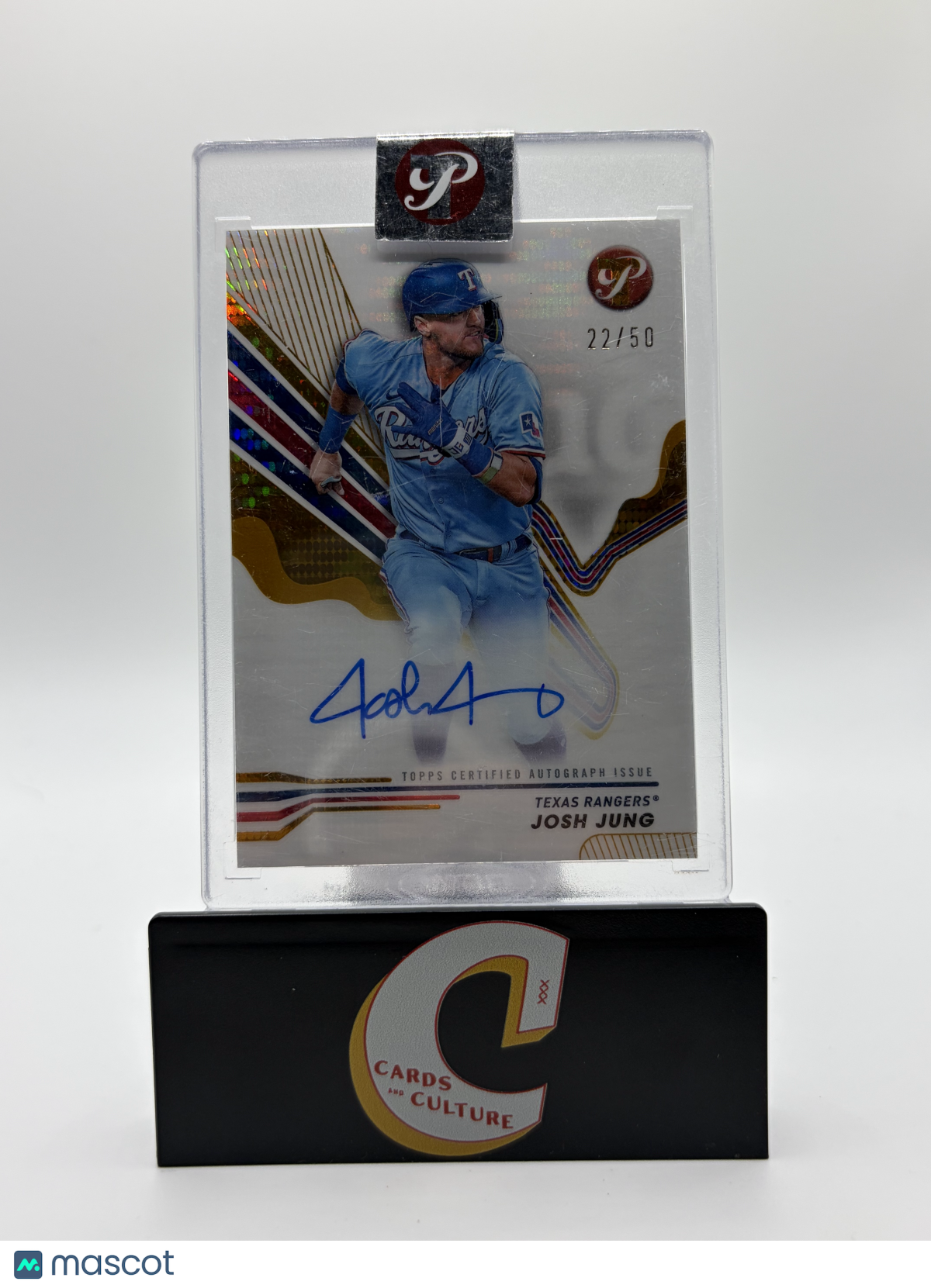 2024 Topps Pristine Baseball Josh Jung Gold Auto /50