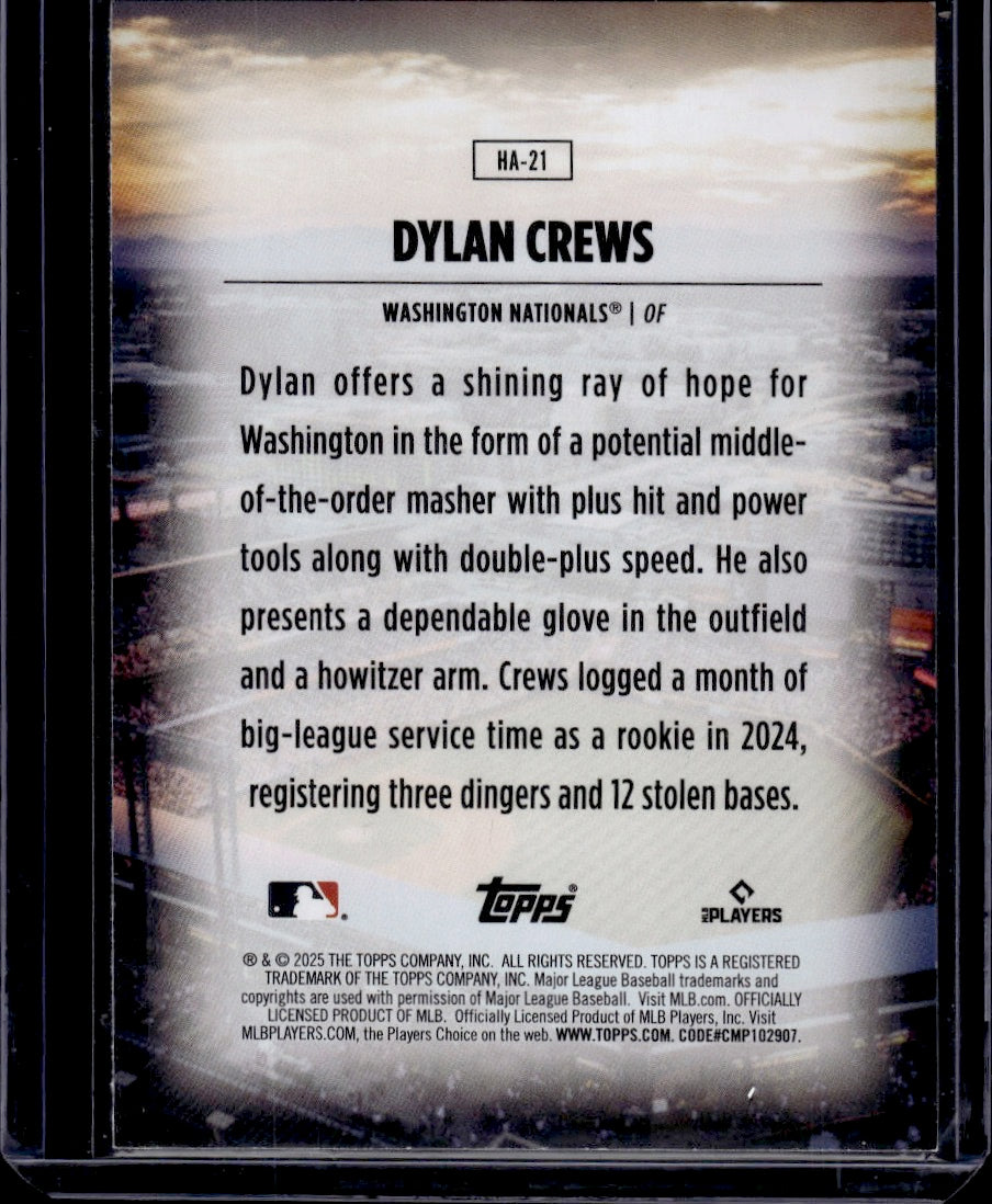 2025 Topps Home Field Advantage Dylan Crews RC
