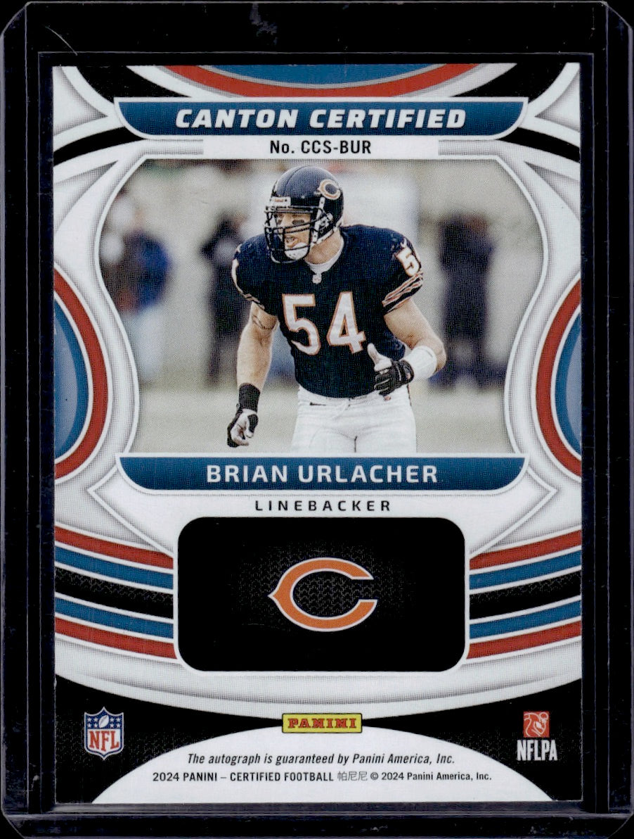 2024 Panini Certified Canton Certified Brian Urlacher Green Auto /5