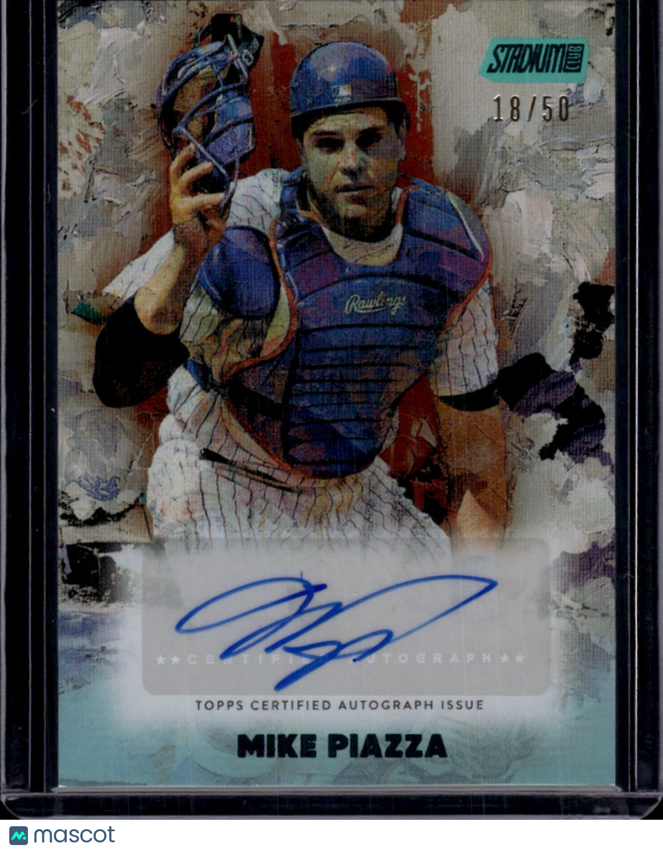 2025 Topps Stadium Club Mike Piazza Abstract Autograph 18/50