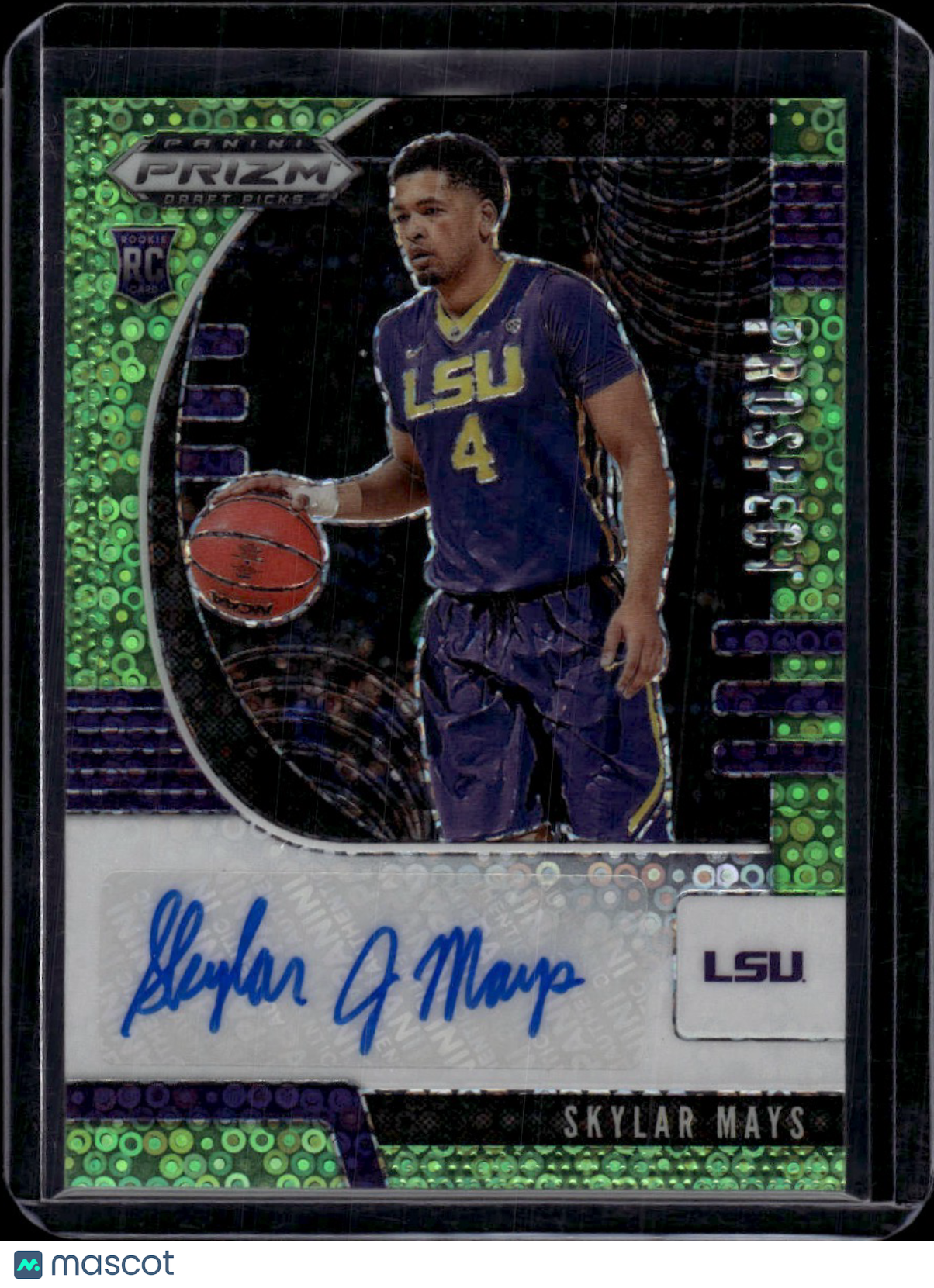 2020 Panini Prizm Draft Picks Skylar Mays Green Pulsar 1 / 5 RC