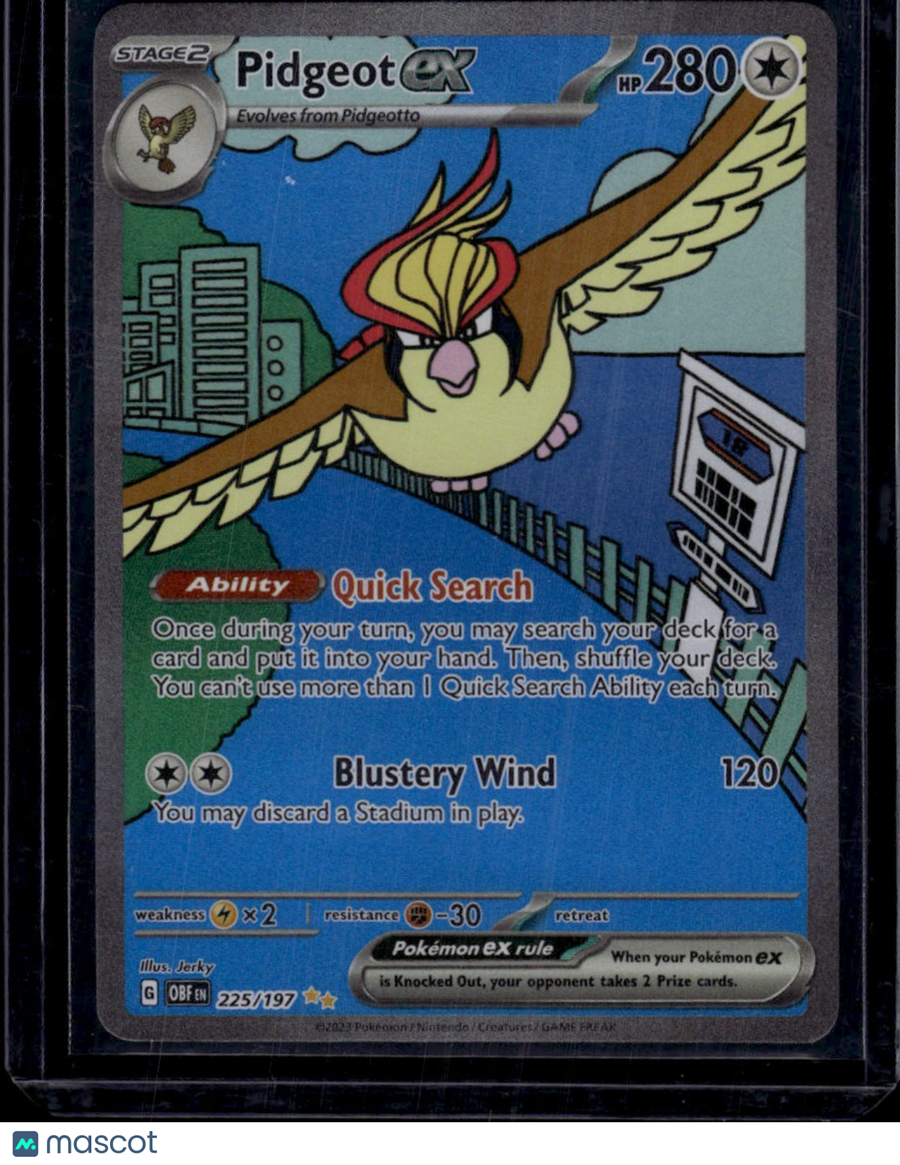 Pokemon 2023 Obsidian Flames Pokemon Pidgeot EX SAR