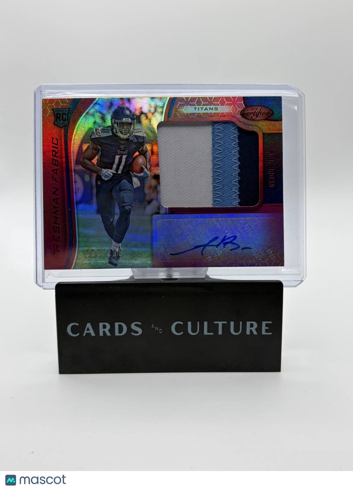 2019 Panini Certified Freshman Fabric A.J. Brown Red Mirror RPA /199