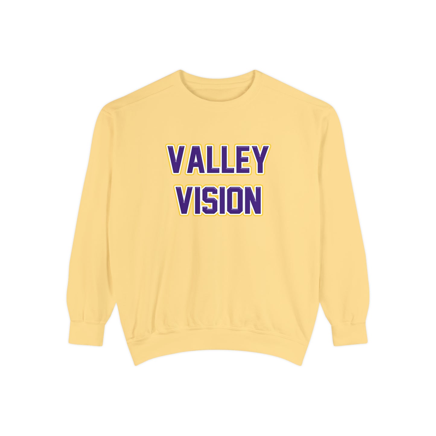 Valley Vision Unisex Garment-Dyed Sweatshirt