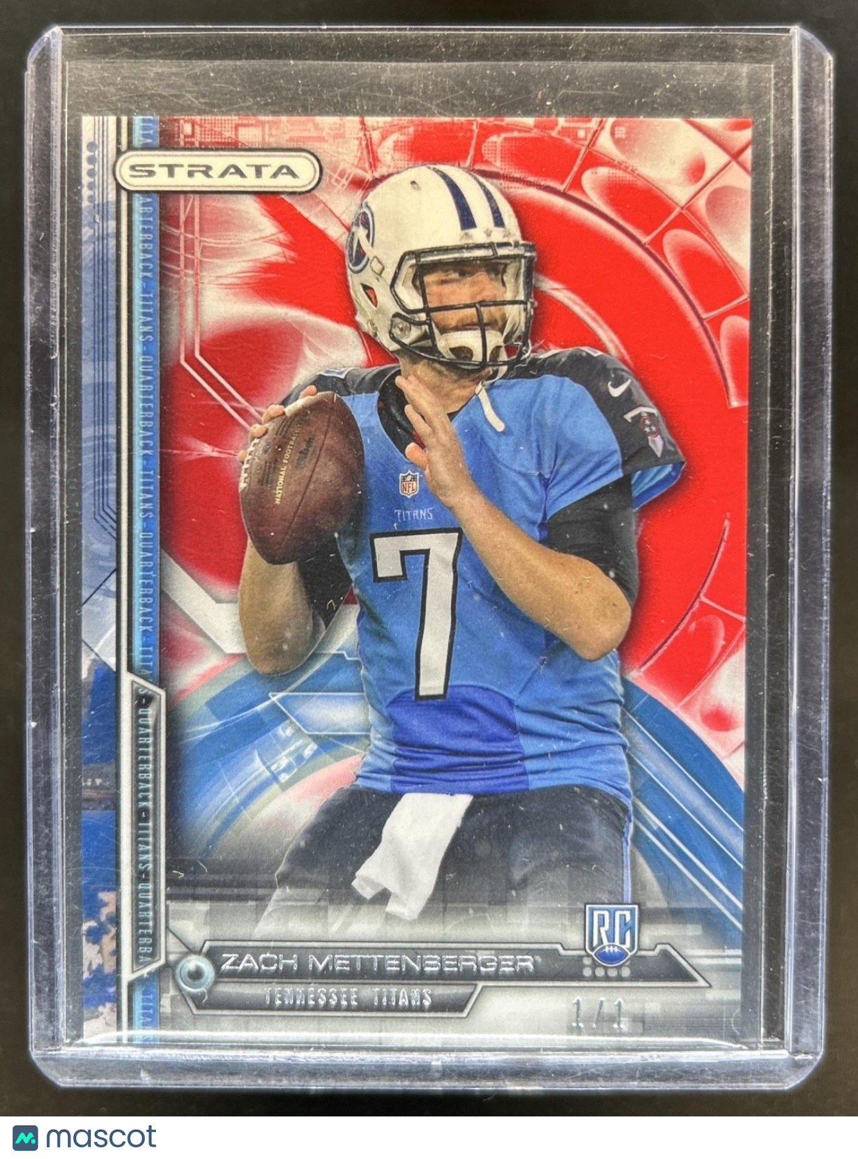 2014 Topps Strata Zach Mettenberger RC Ruby Rookie #1/1 Titans