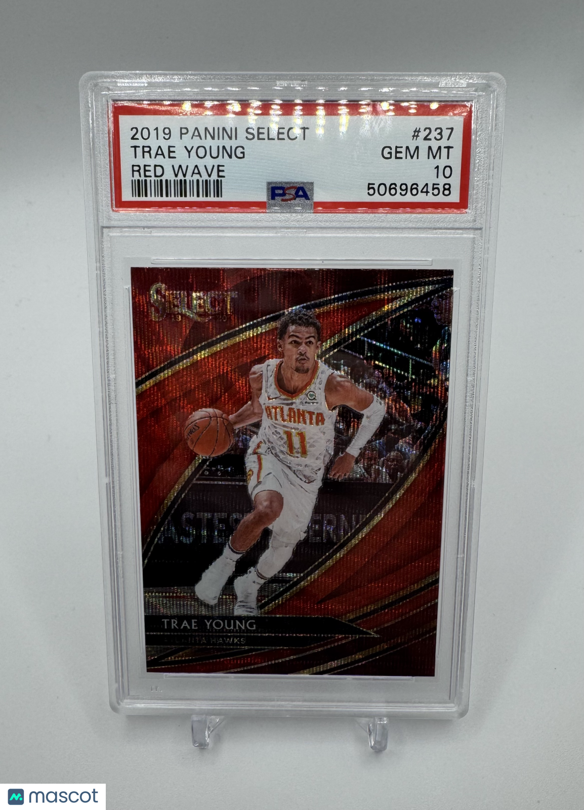 2019 Panini Select Trae Young Red Wave RC PSA 10