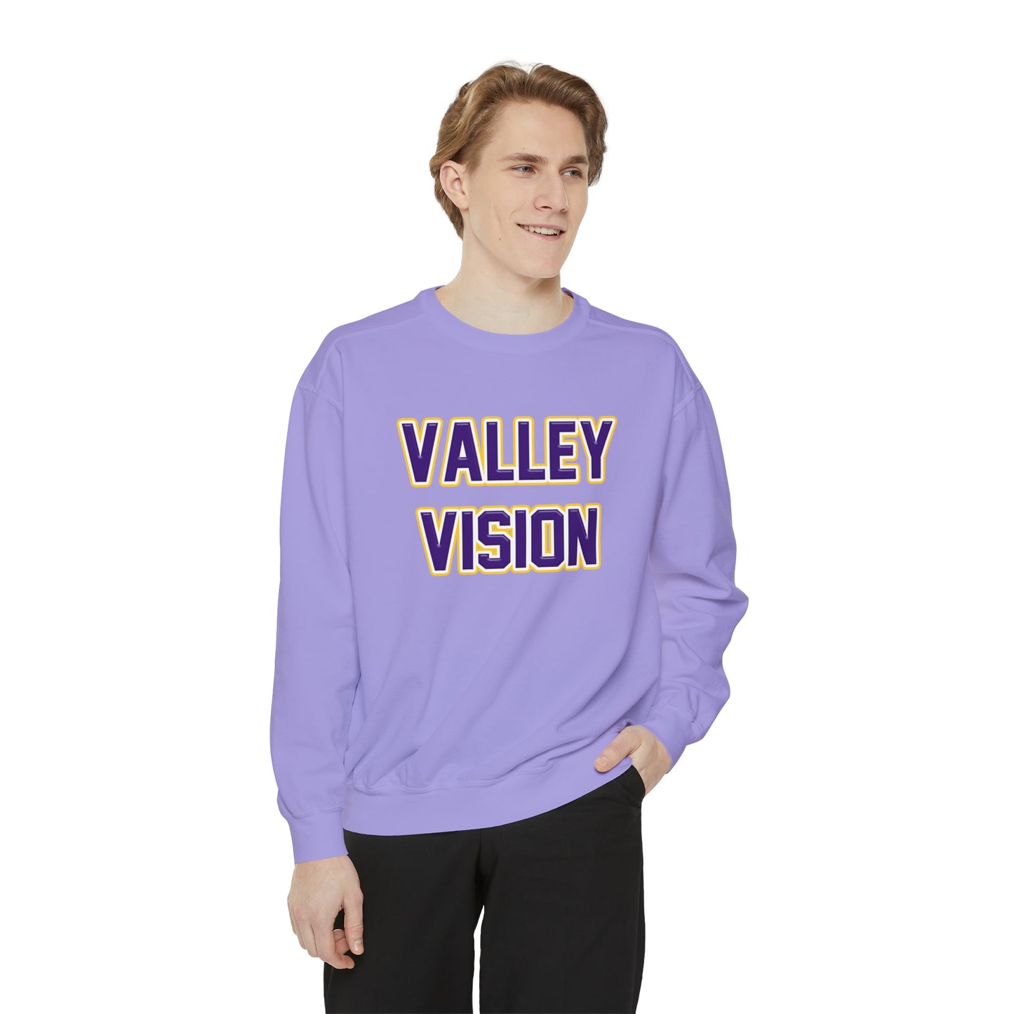 Valley Vision Unisex Garment-Dyed Sweatshirt