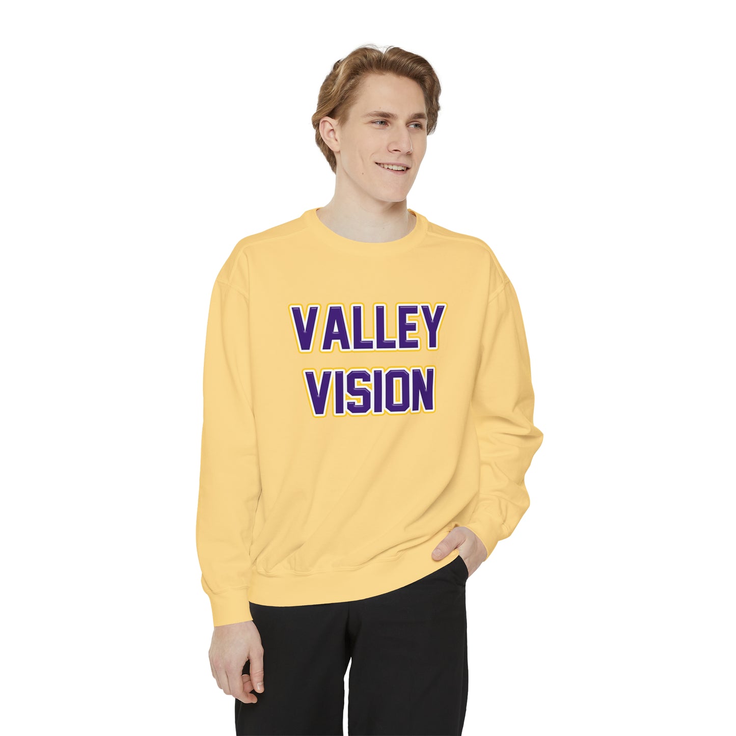 Valley Vision Unisex Garment-Dyed Sweatshirt