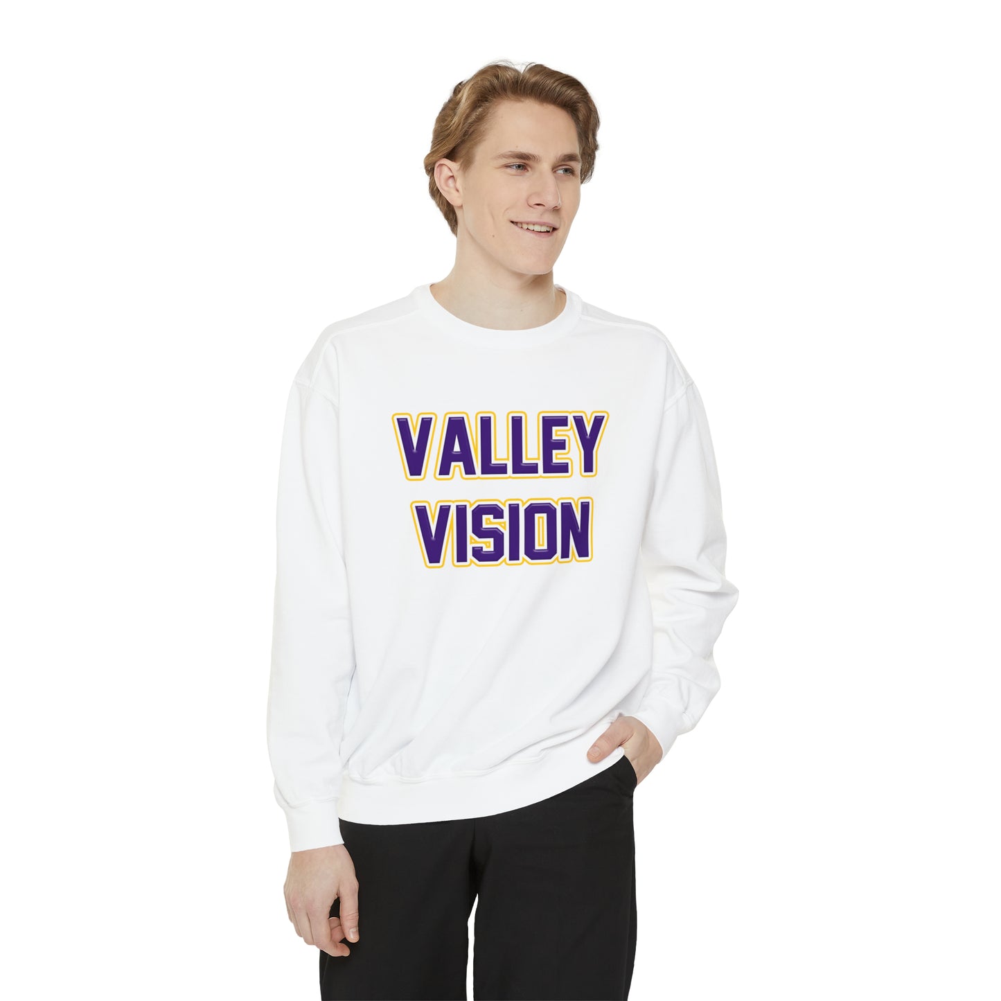 Valley Vision Unisex Garment-Dyed Sweatshirt