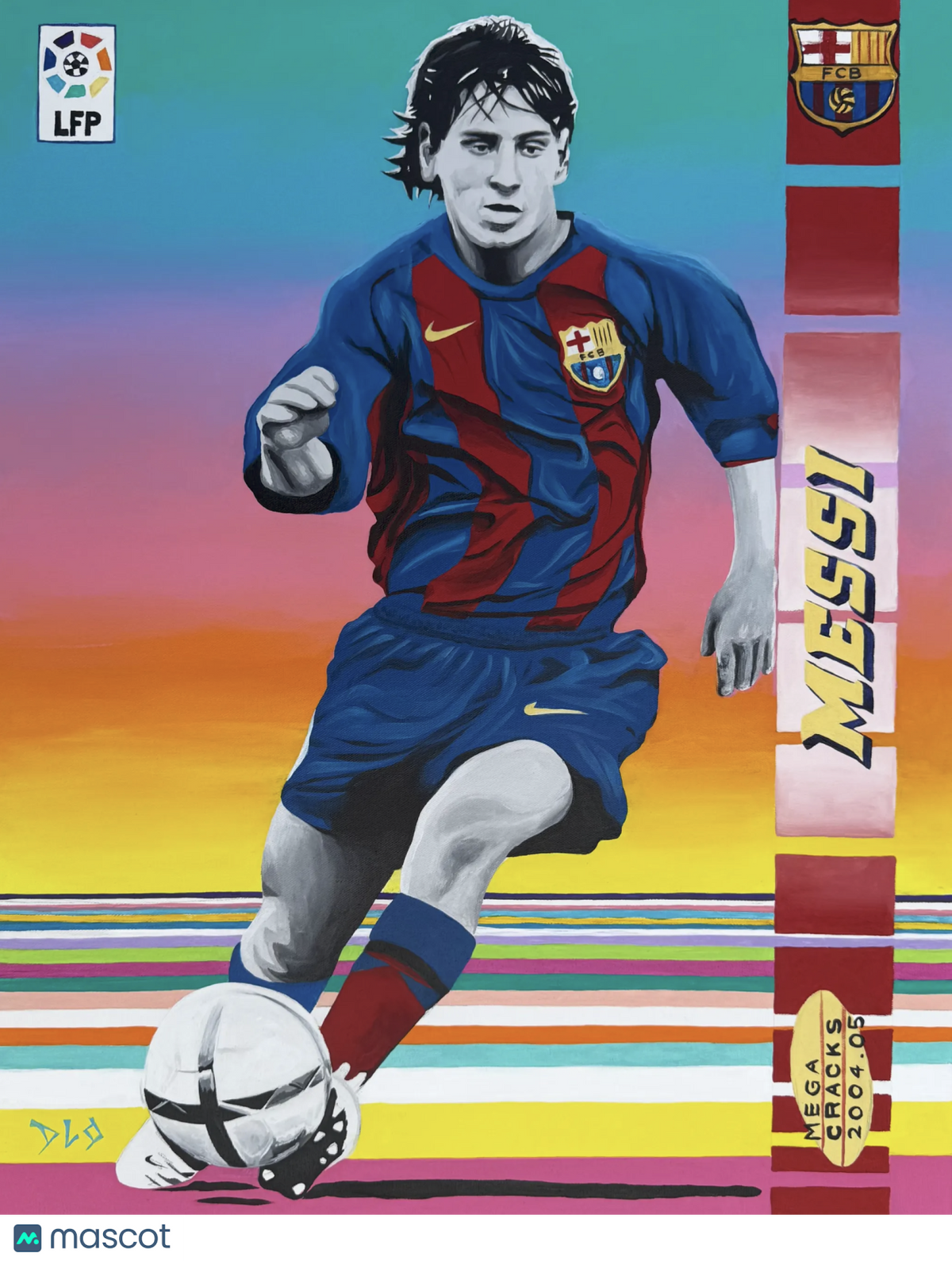 DLo Messi Original Painting 22x28