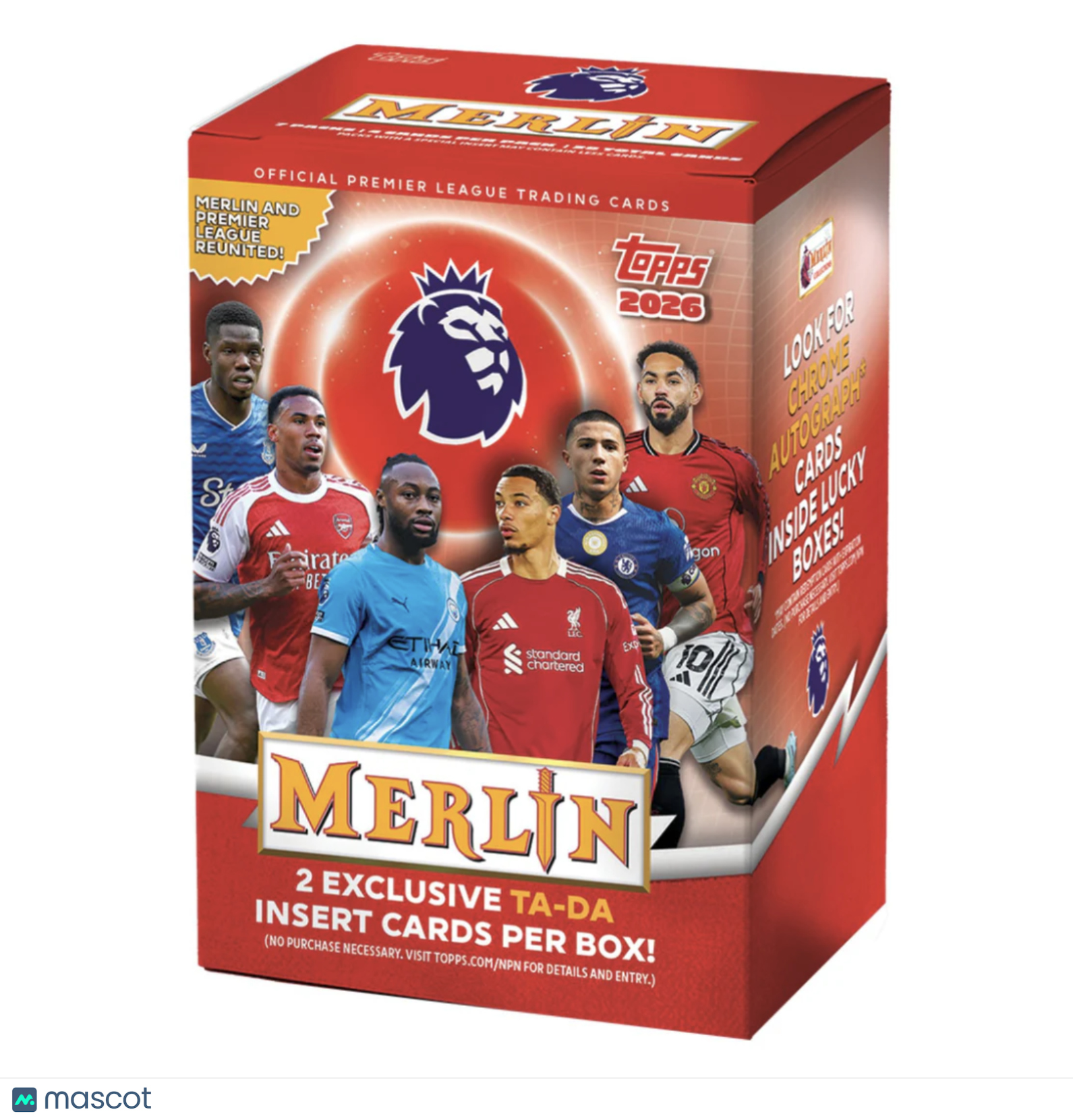 2026 Topps Merlin Premier League Soccer Blaster Box