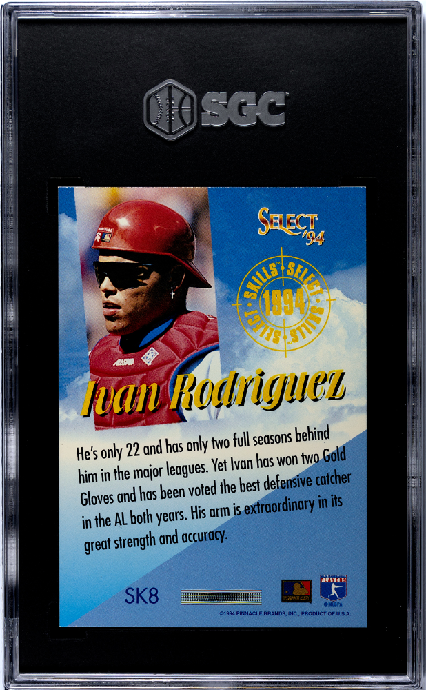 1994 Score Select Ivan Rodriguez Skills SGC 8.5