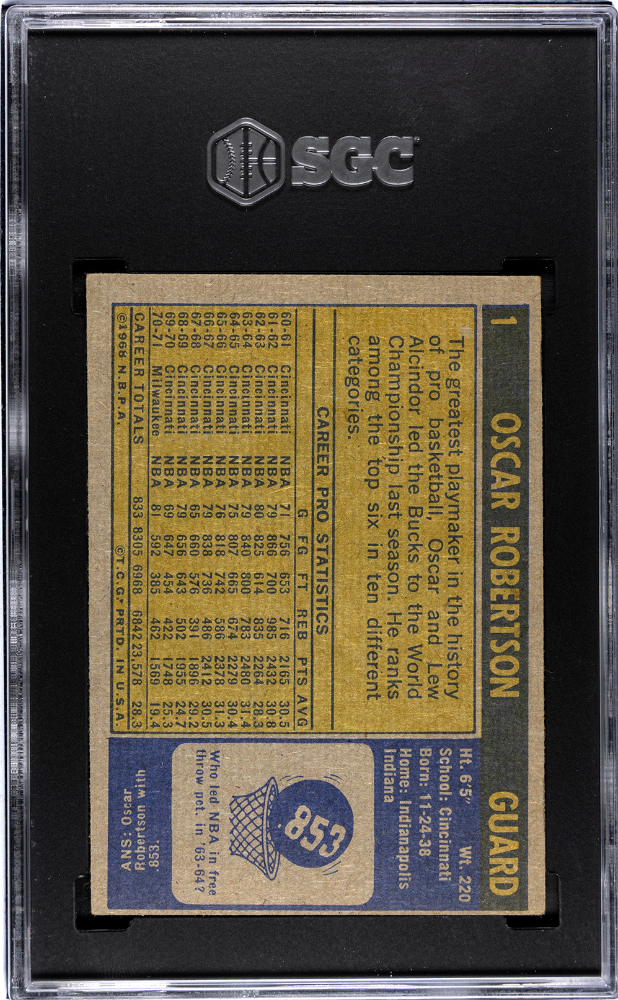 1971 Topps Oscar Robertson SGC 3.5