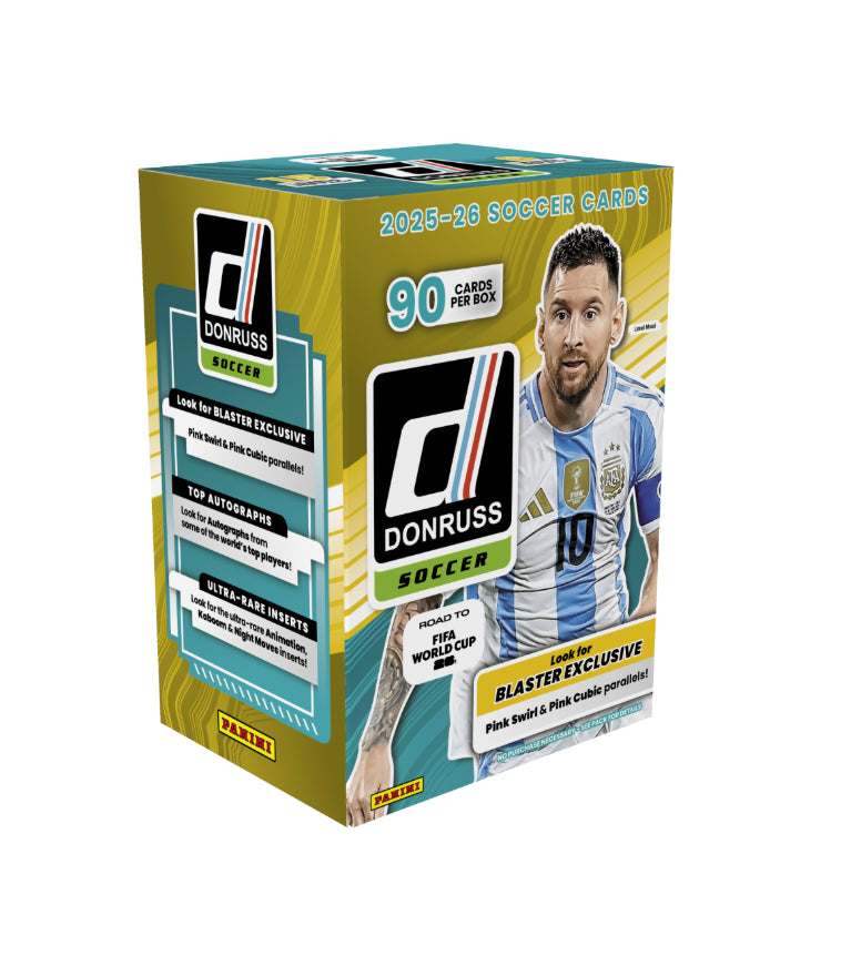 2025-26 Panini Donruss Soccer Road To World Cup Hobby Blaster Box