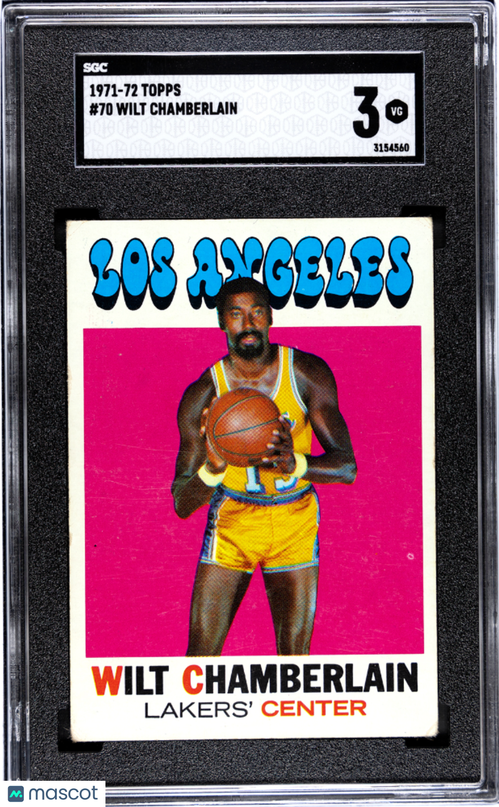 1971 Topps Wilt Chamberlain SGC 3