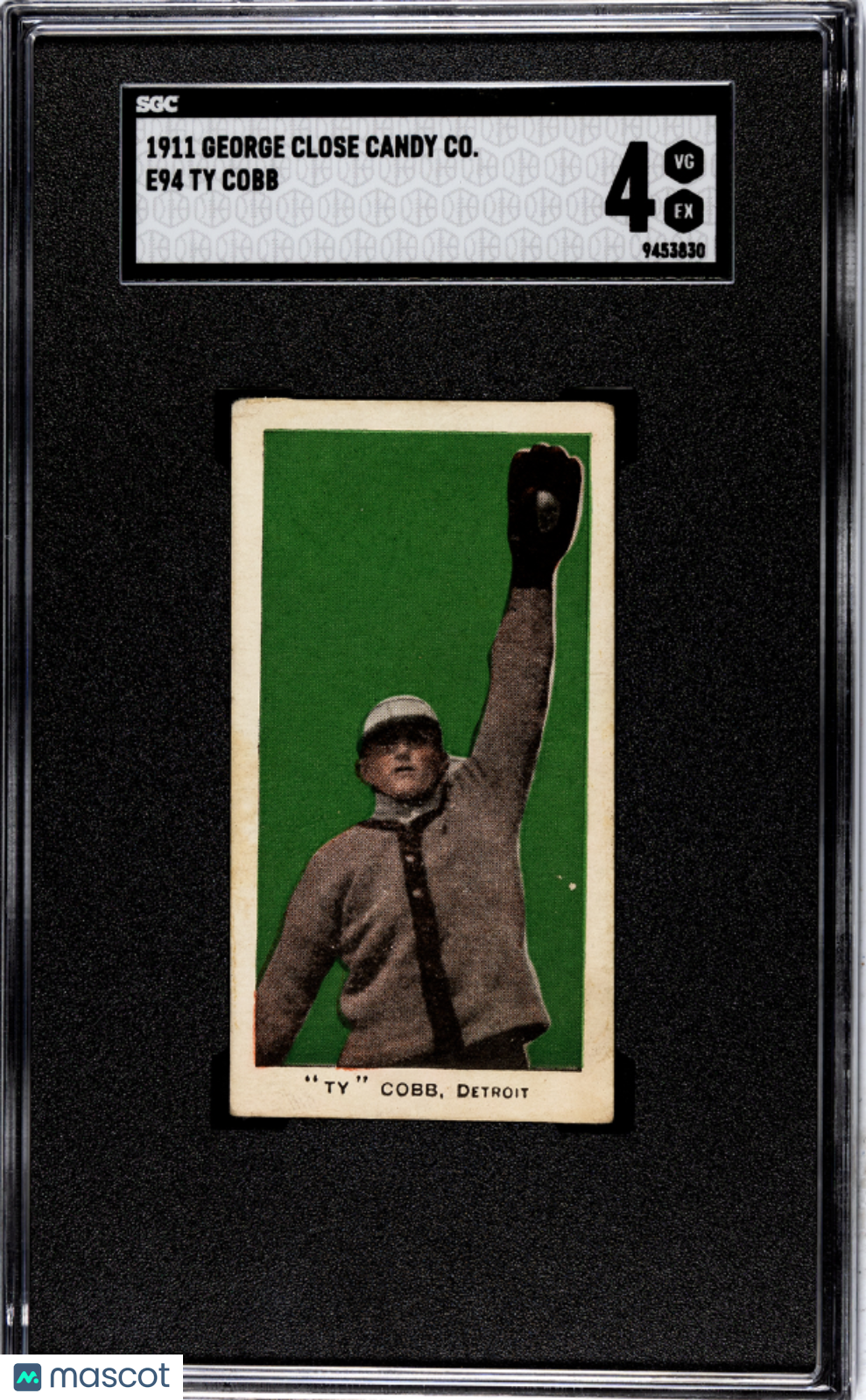 1911 George Close Candy Co. (E94) Ty Cobb SGC 4
