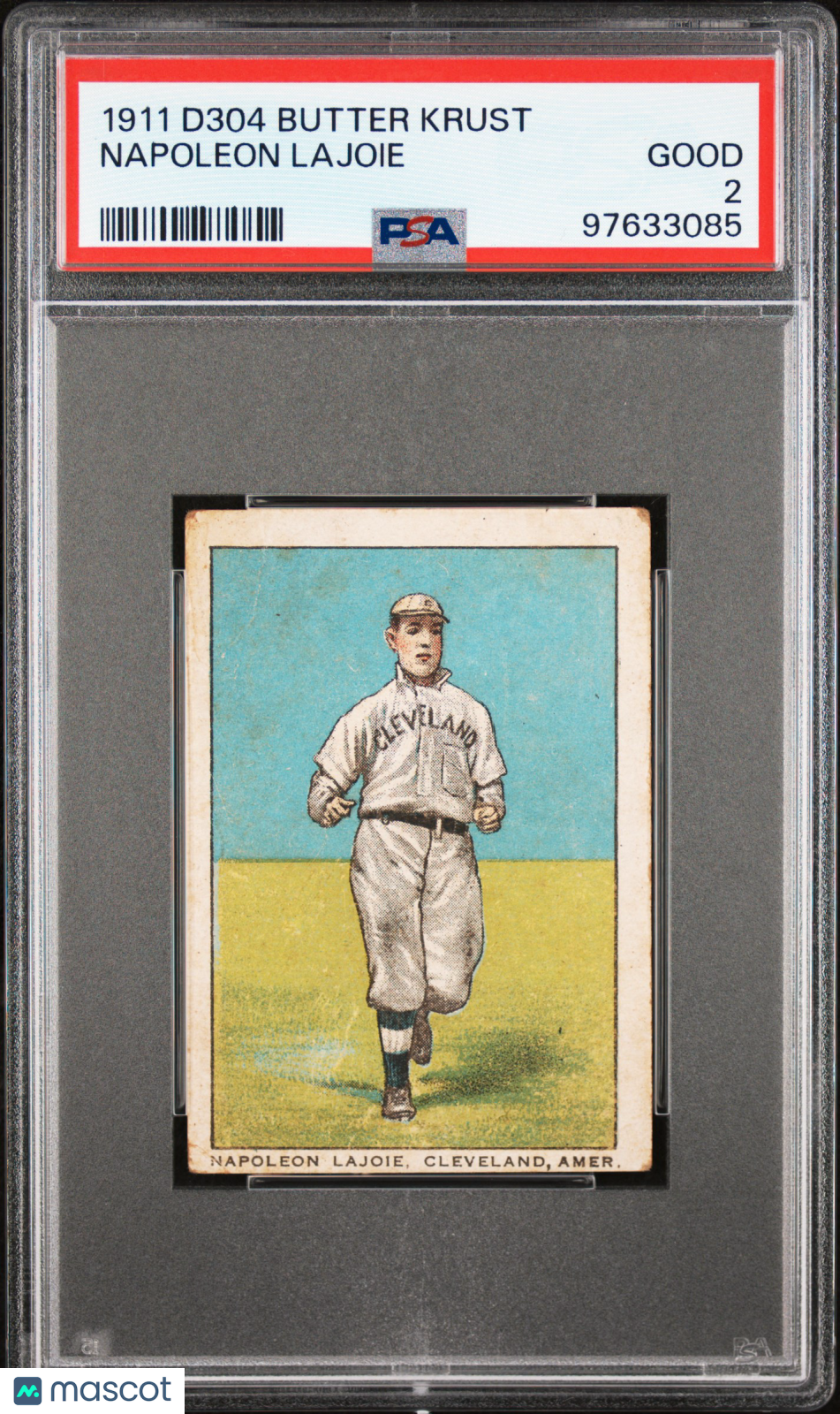 1911 D304 General Baking Co. Napoleon Lajoie PSA 2