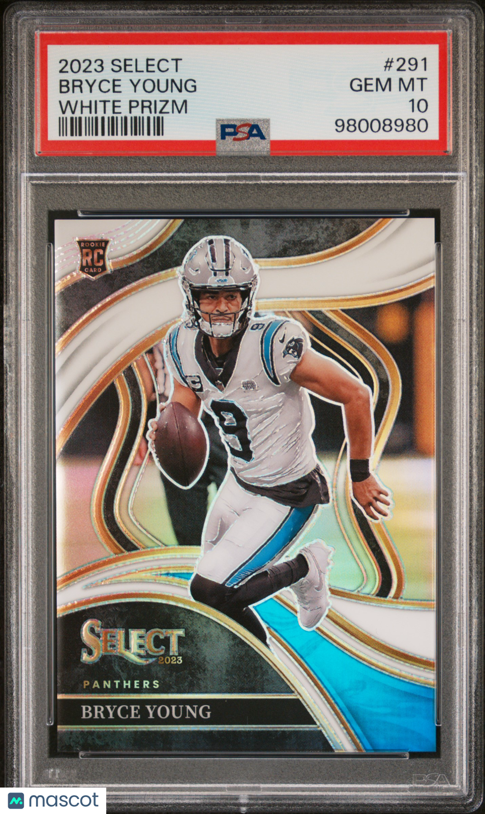 2023 Panini Select Bryce Young White Prizm 1/35 PSA 10