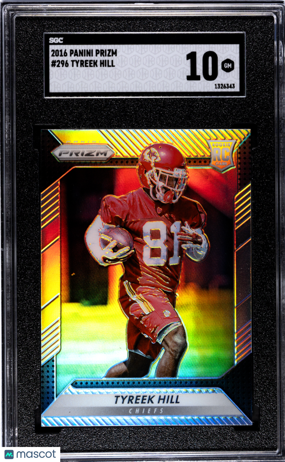 2016 Panini Prizm Tyreek Hill SGC 10