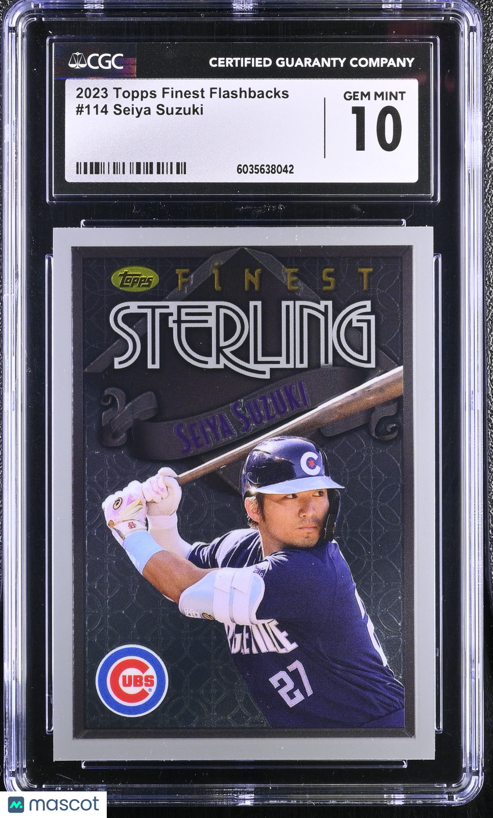 2023 Topps Finest Flashbacks Seiya Suzuki CGC 10
