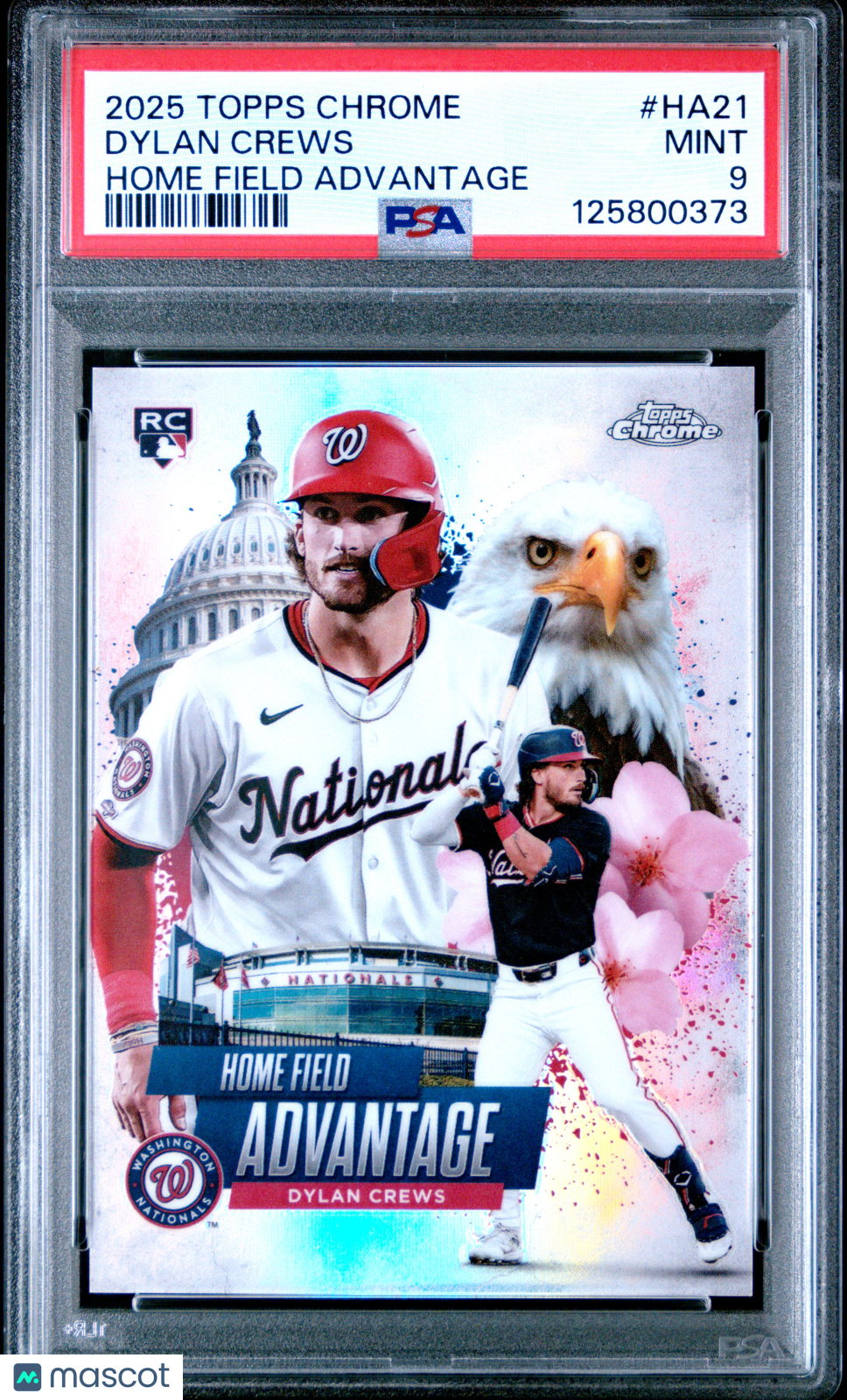 2025 Topps Chrome Home Field Advantage Dylan Crews PSA 9