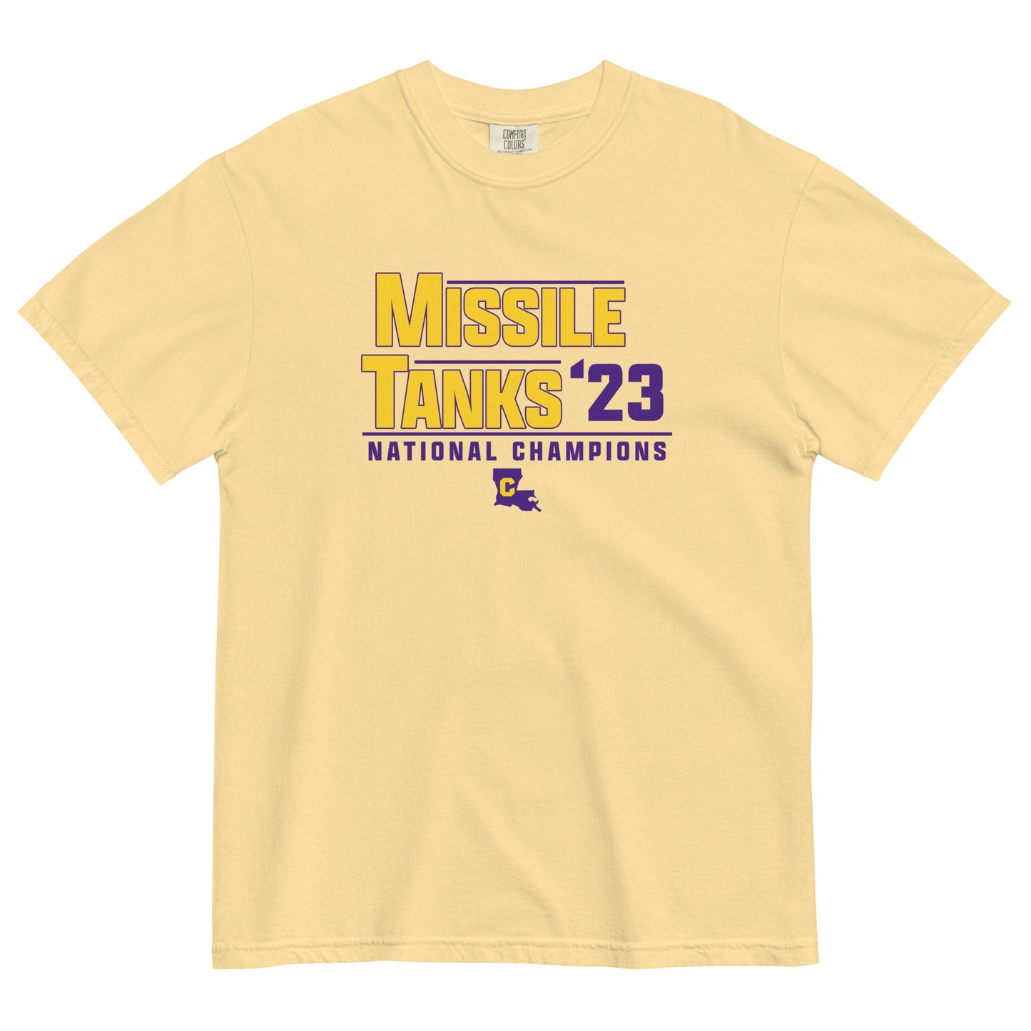 Missile Tanks 23 Men’s garment-dyed heavyweight t-shirt