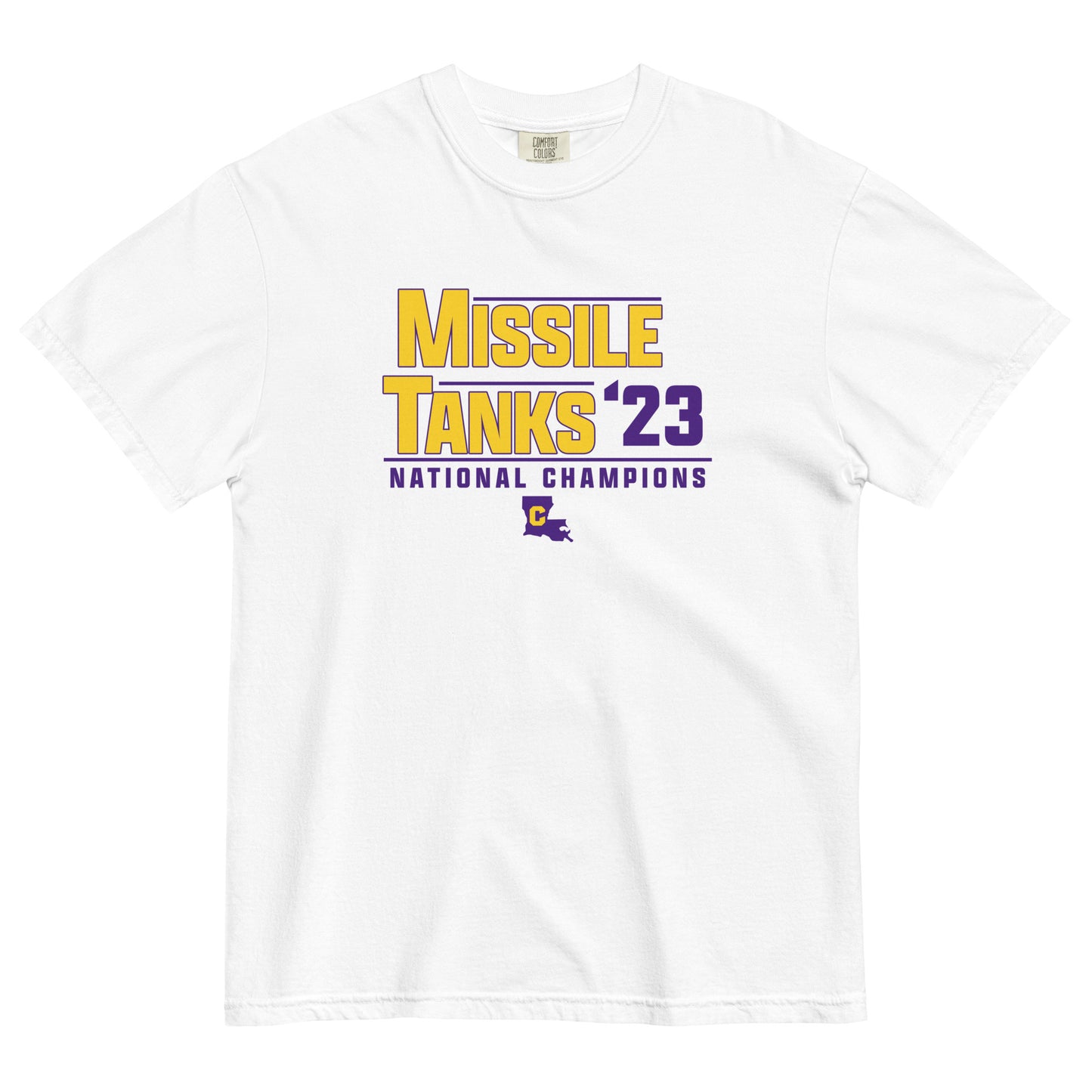 Missile Tanks 23 Men’s garment-dyed heavyweight t-shirt