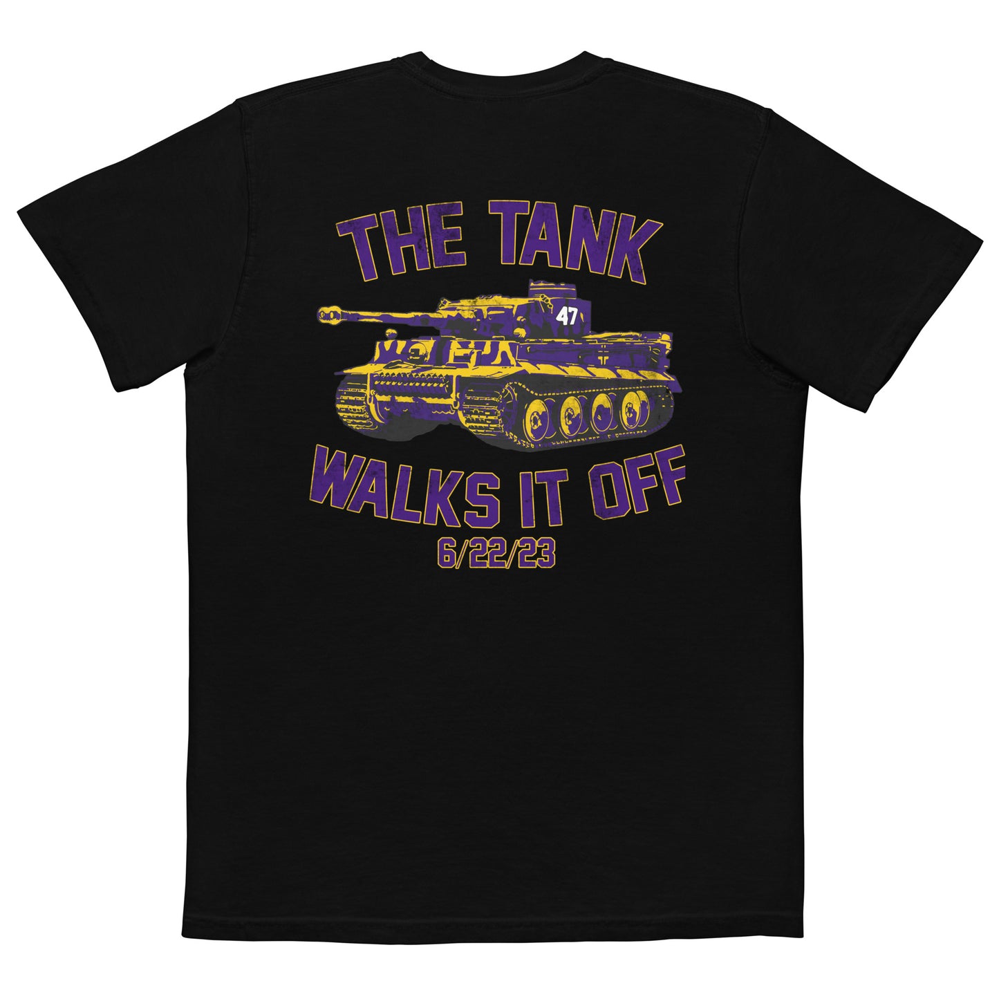 The Tank Walks it Off Unisex garment-dyed pocket t-shirt