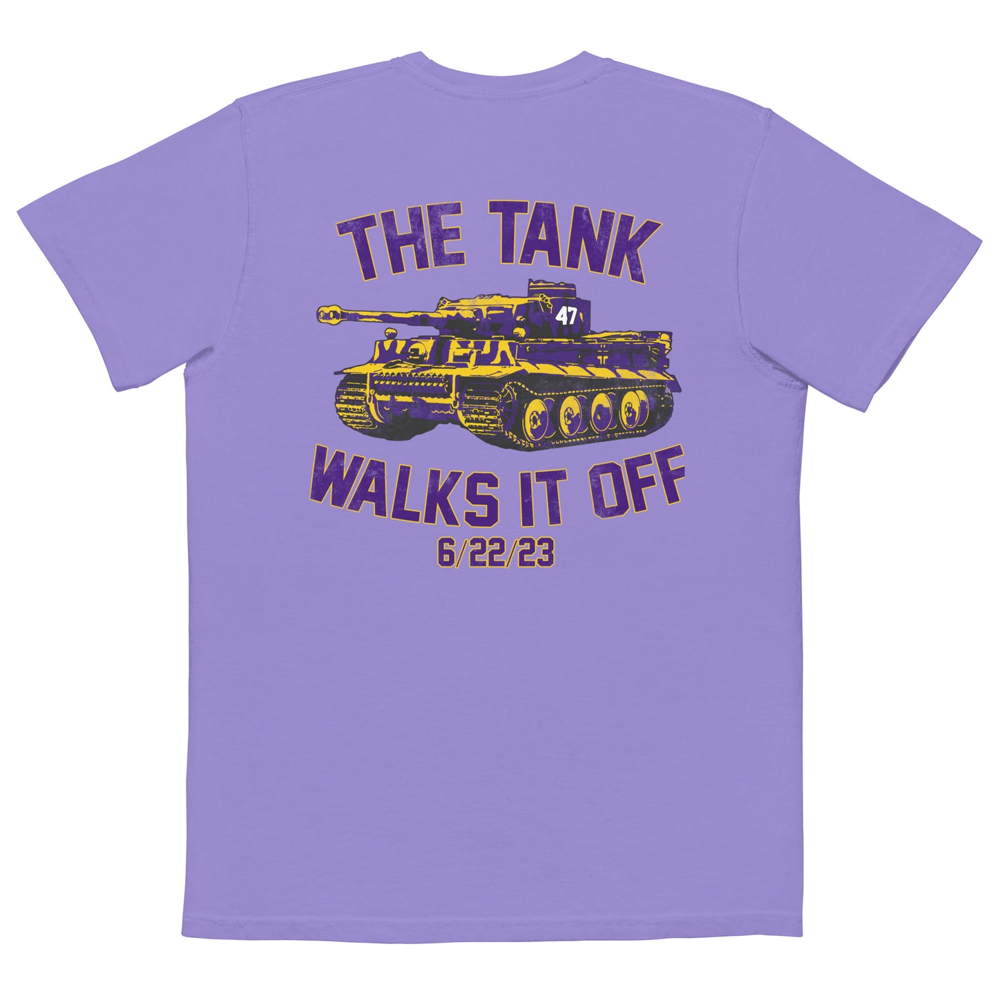 The Tank Walks it Off Unisex garment-dyed pocket t-shirt