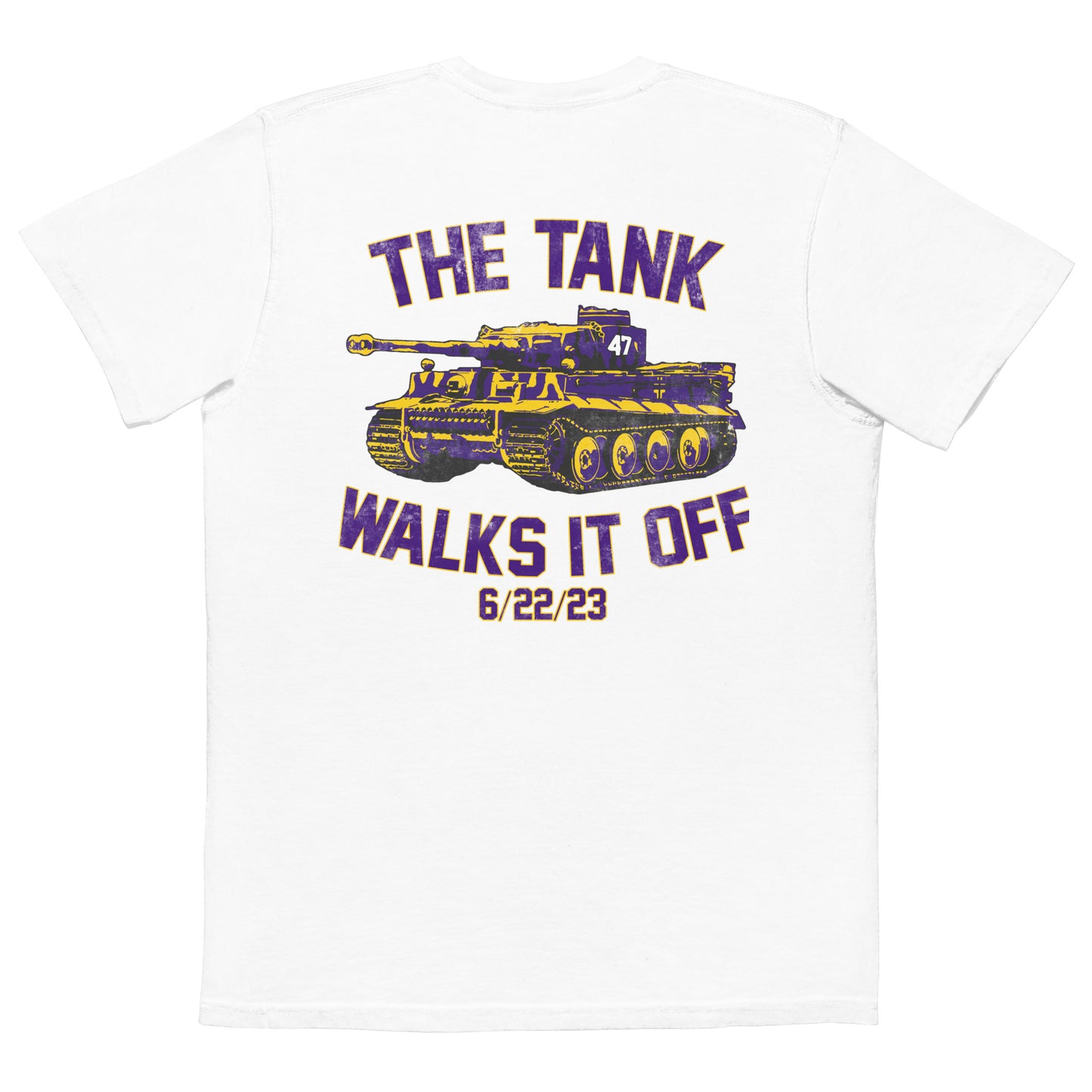 The Tank Walks it Off Unisex garment-dyed pocket t-shirt