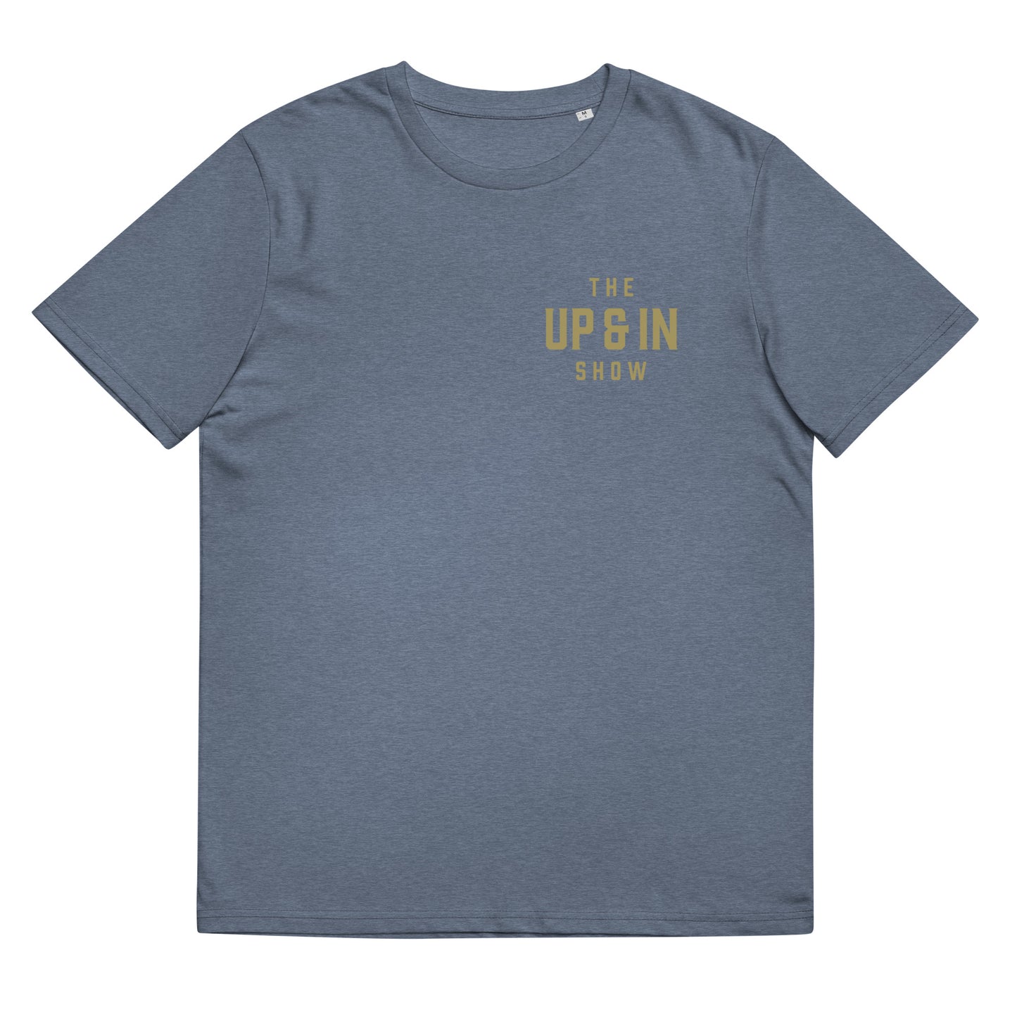 Up and In Corner Pocket Unisex organic cotton t-shirt