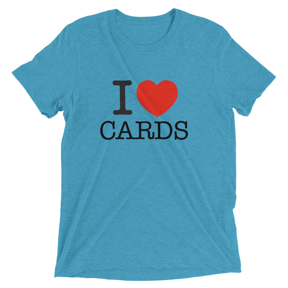 "I LOVE CARDS" Short sleeve t-shirt