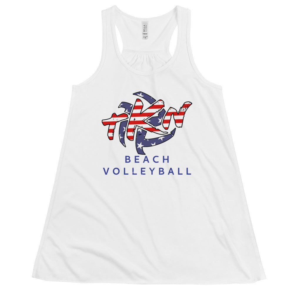 TKN USA Women's Flowy Racerback Tank