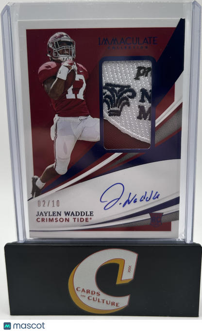 2021 Panini Immaculate Collection Collegiate Jaylen Waddle RPA /10