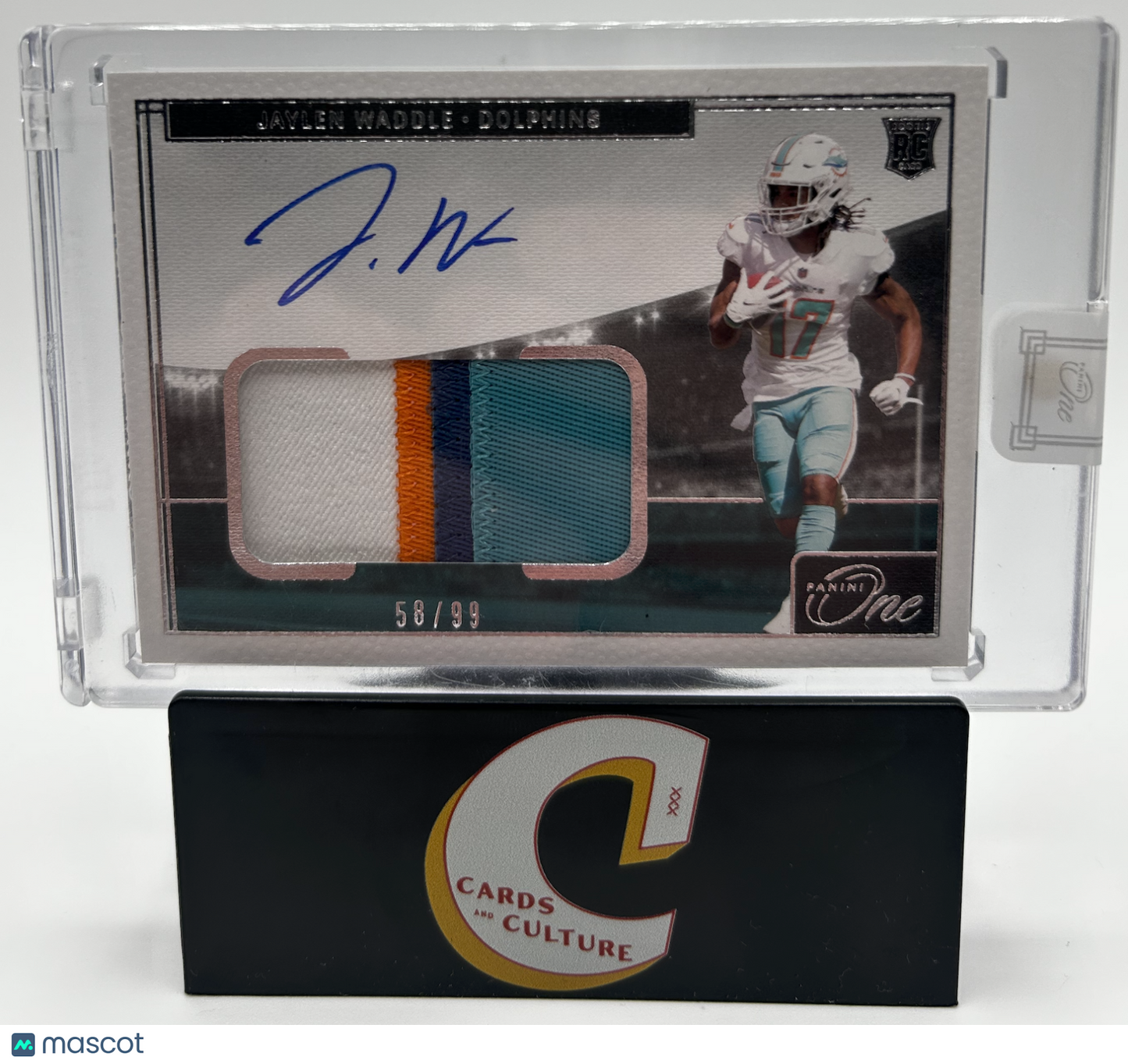 2022 Panini One Jaylen Waddle 4 Color RPA /99