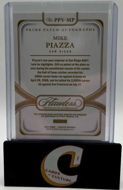2024 Panini Flawless Mike Piazza Patch Auto /15