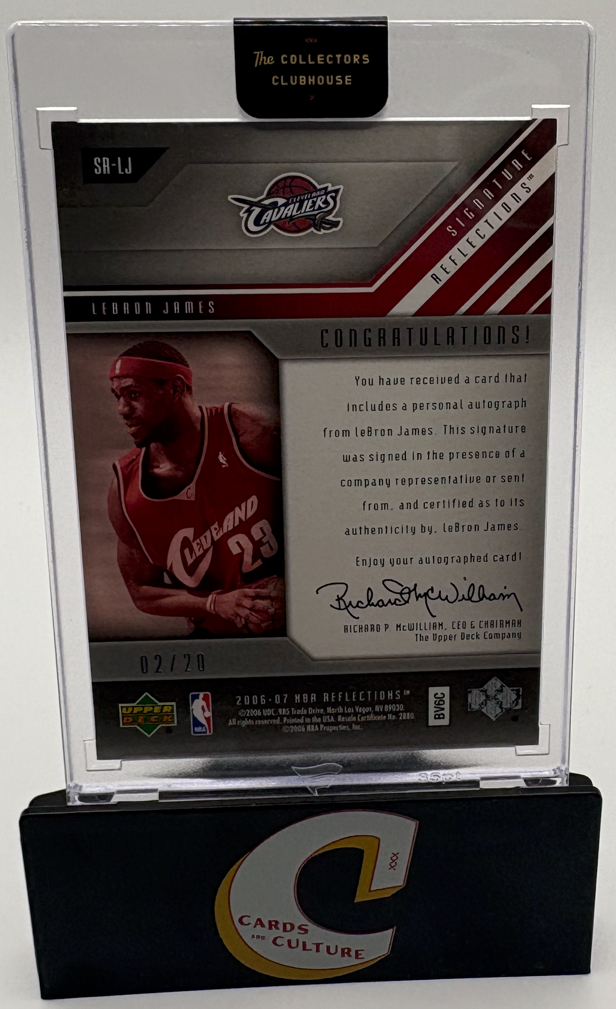 2006 Upper Deck Reflections Signature Reflections LeBron James /20 Auto RARE
