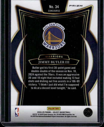 2025 Panini Select Basketball Jimmy Butler III Prizm