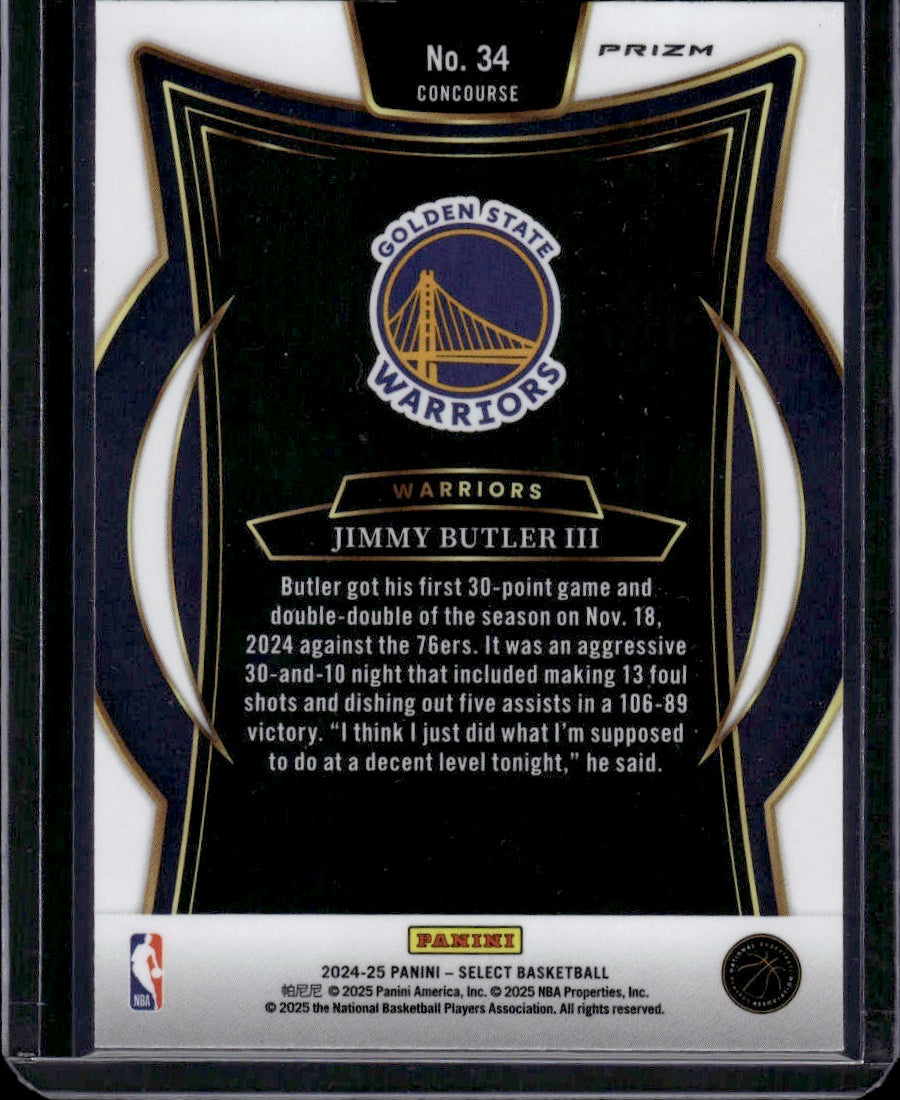 2025 Panini Select Basketball Jimmy Butler III Prizm