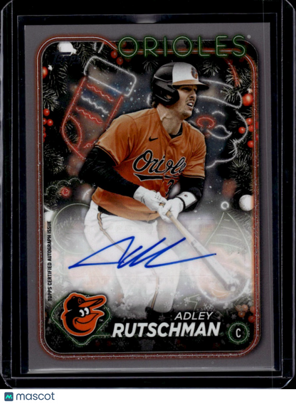 2024 Topps Holiday Baseball Adley Rutschman /25 Auto
