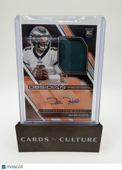 2020 Panini Obsidian Jalen Hurts Orange RPA /99